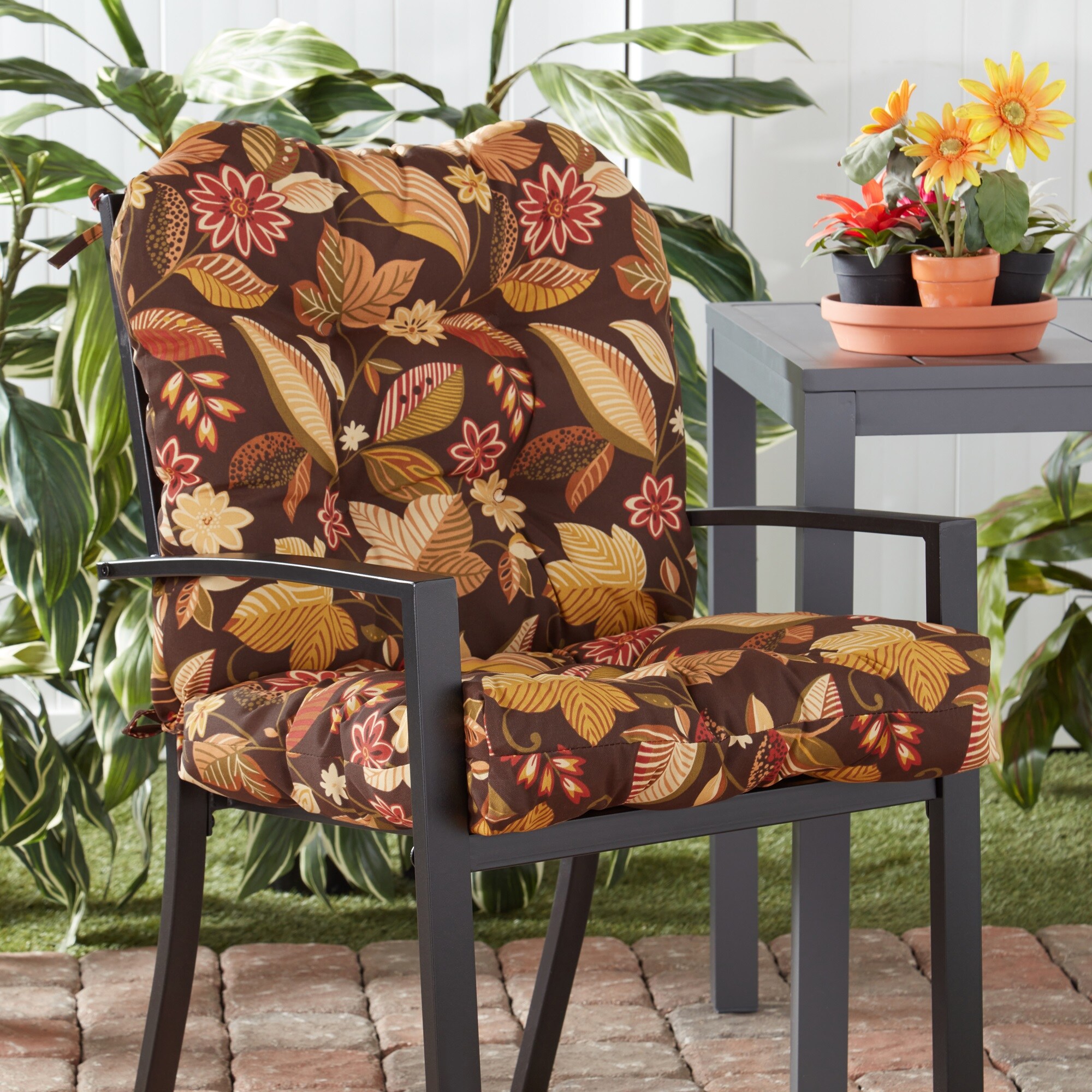 Greendale Home Fashions OC5808-TIMBFLORAL Patio-Furniture-Cushions - View #2