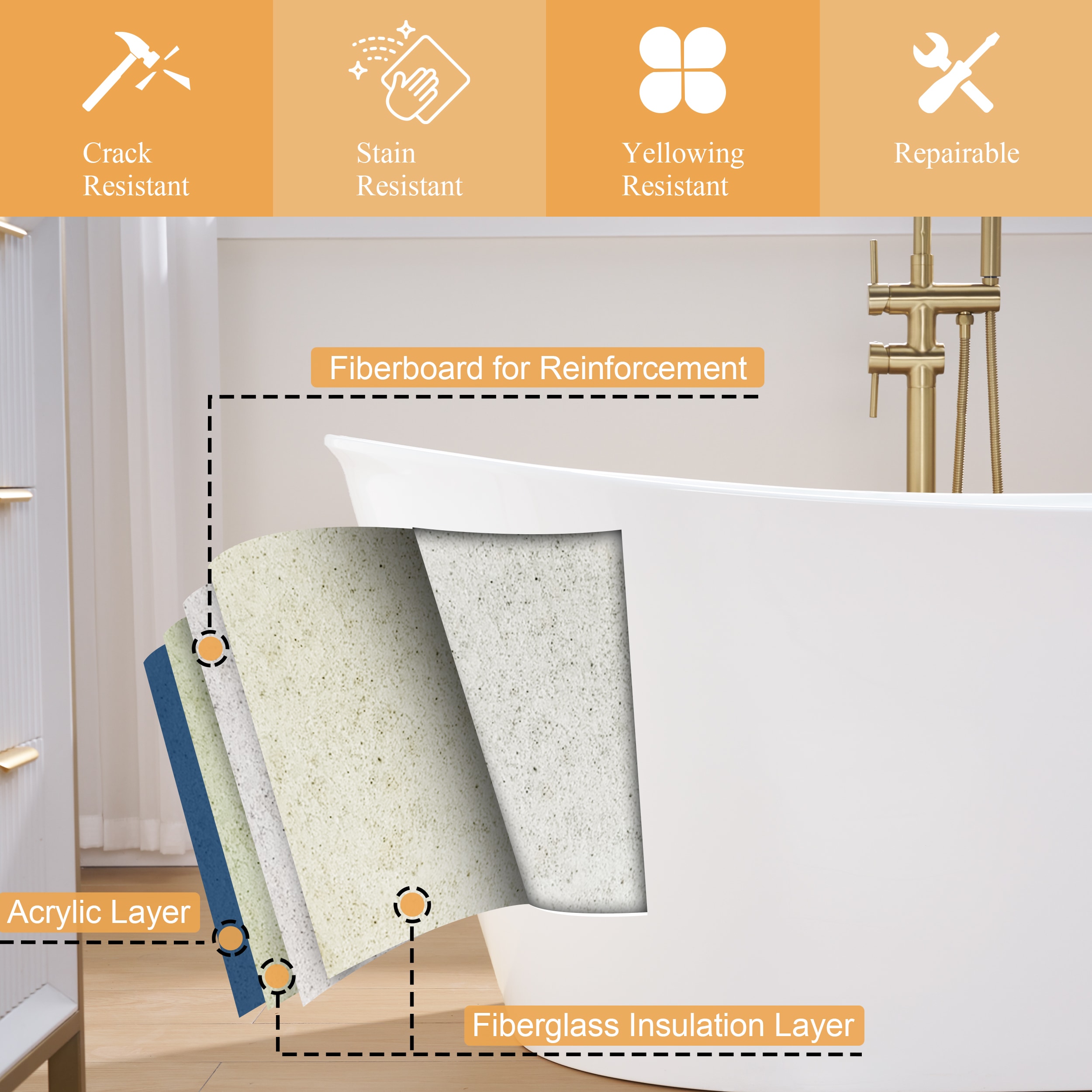 WELLFOR SILVA-Y615 bathtubs - View #4