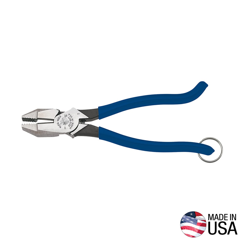 Klein Tools D2139STT Ironworker's Pliers with Tether Ring