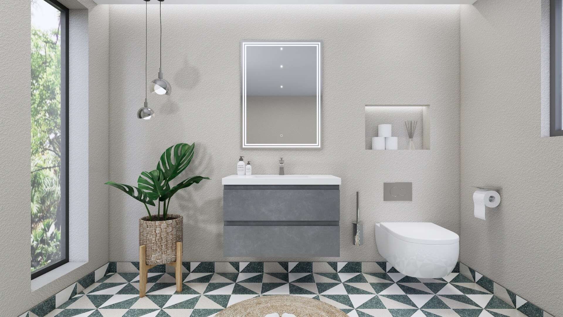 Moreno Bath MOB36-CG Bath-Vanity-Combo - View #7
