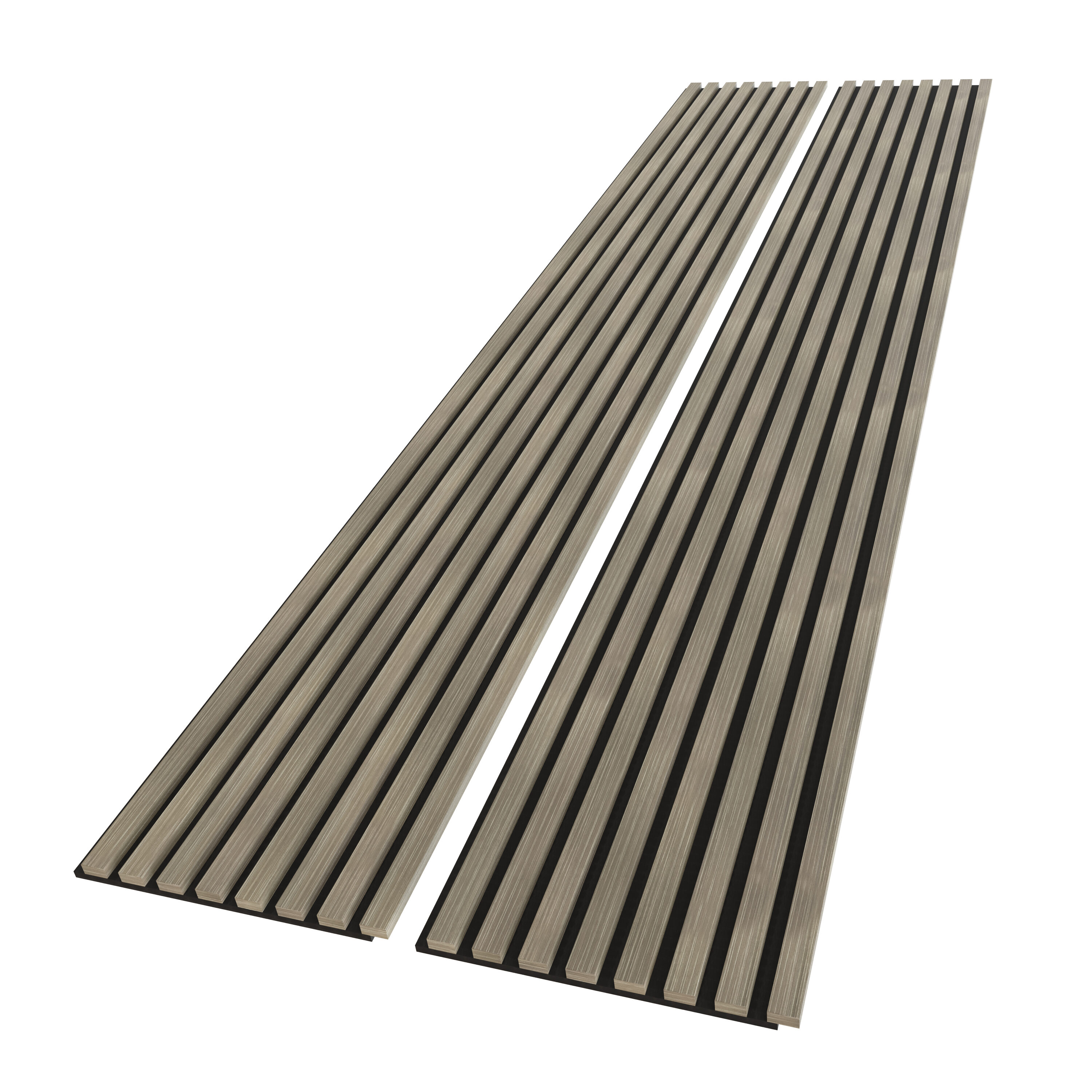 Dogberry P-WOODGRAY 7.8-ft Smooth Driftwood MDF Shiplap Wall Plank ( 2 -Pack , Covers 17-sq ft )