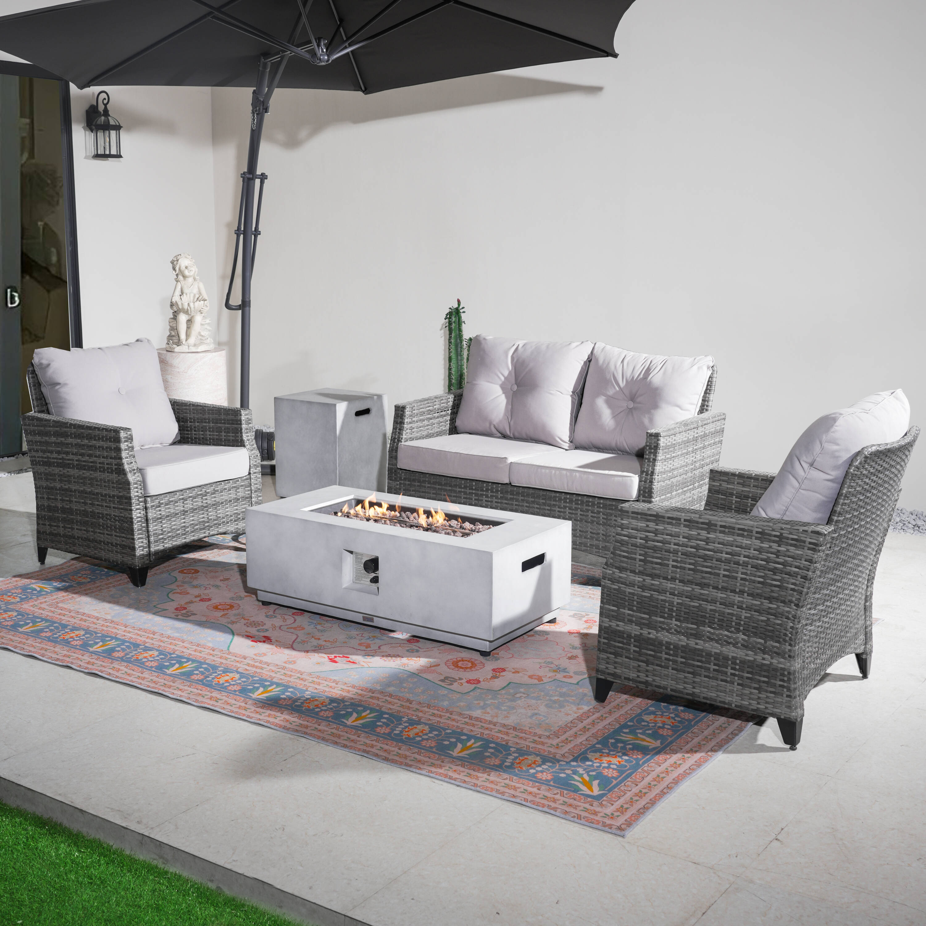 Direct Wicker DWG-N1801P&24924 Patio-Conversation-Sets - View #11