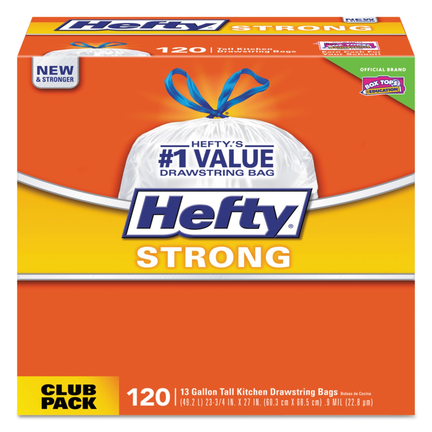 Hefty 13-Gallons Lavender Vanilla White Plastic Can Drawstring Trash Bag  (120-Count) in the Trash Bags department at