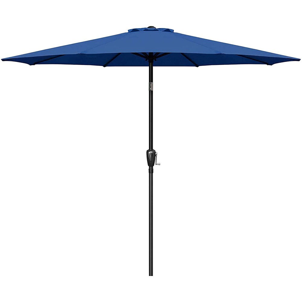 Sunrinx MG38-PU-21 9-ft Steel Blue Market Patio Umbrella