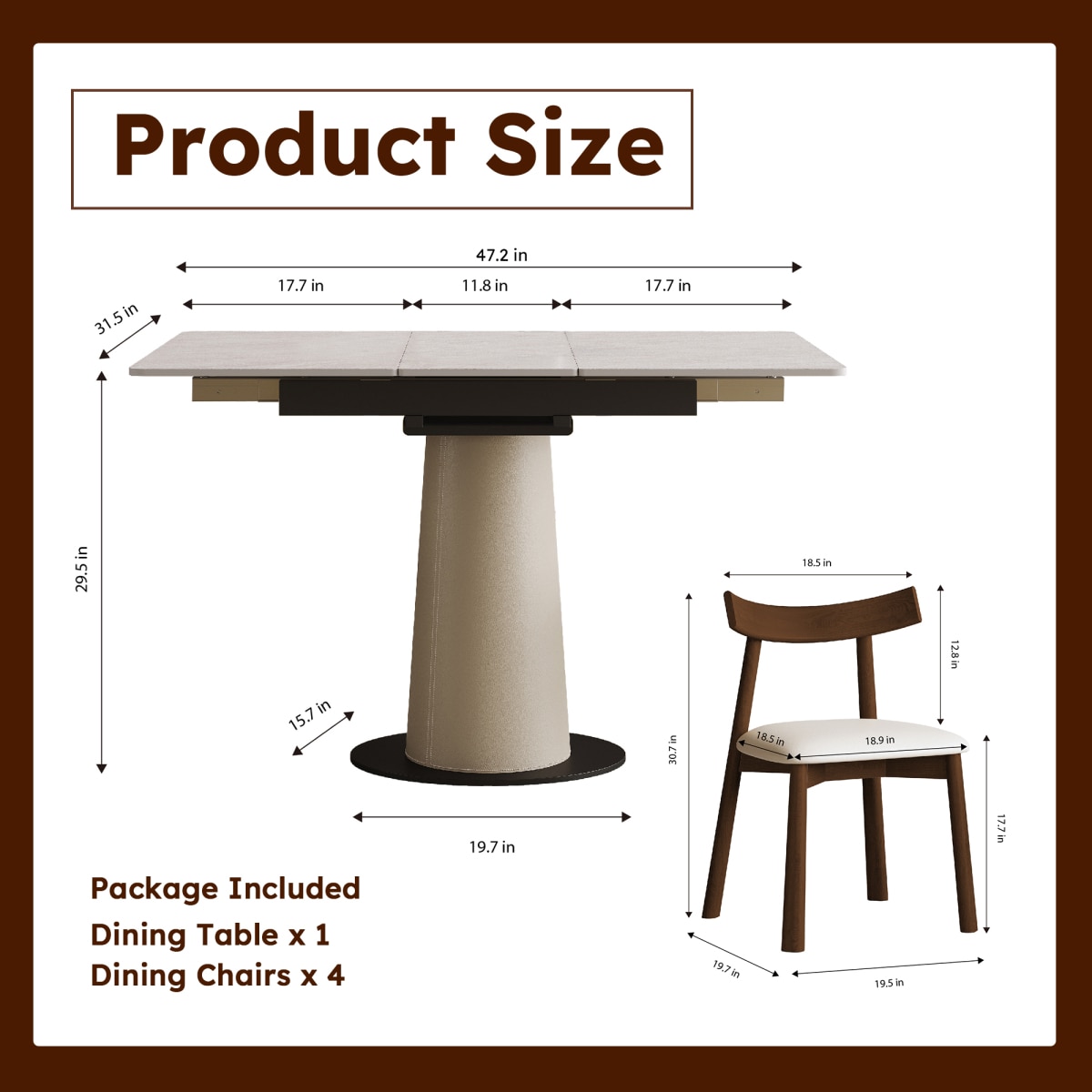 Streamdale Furniture W2700S00103 Dining-Sets - View #2