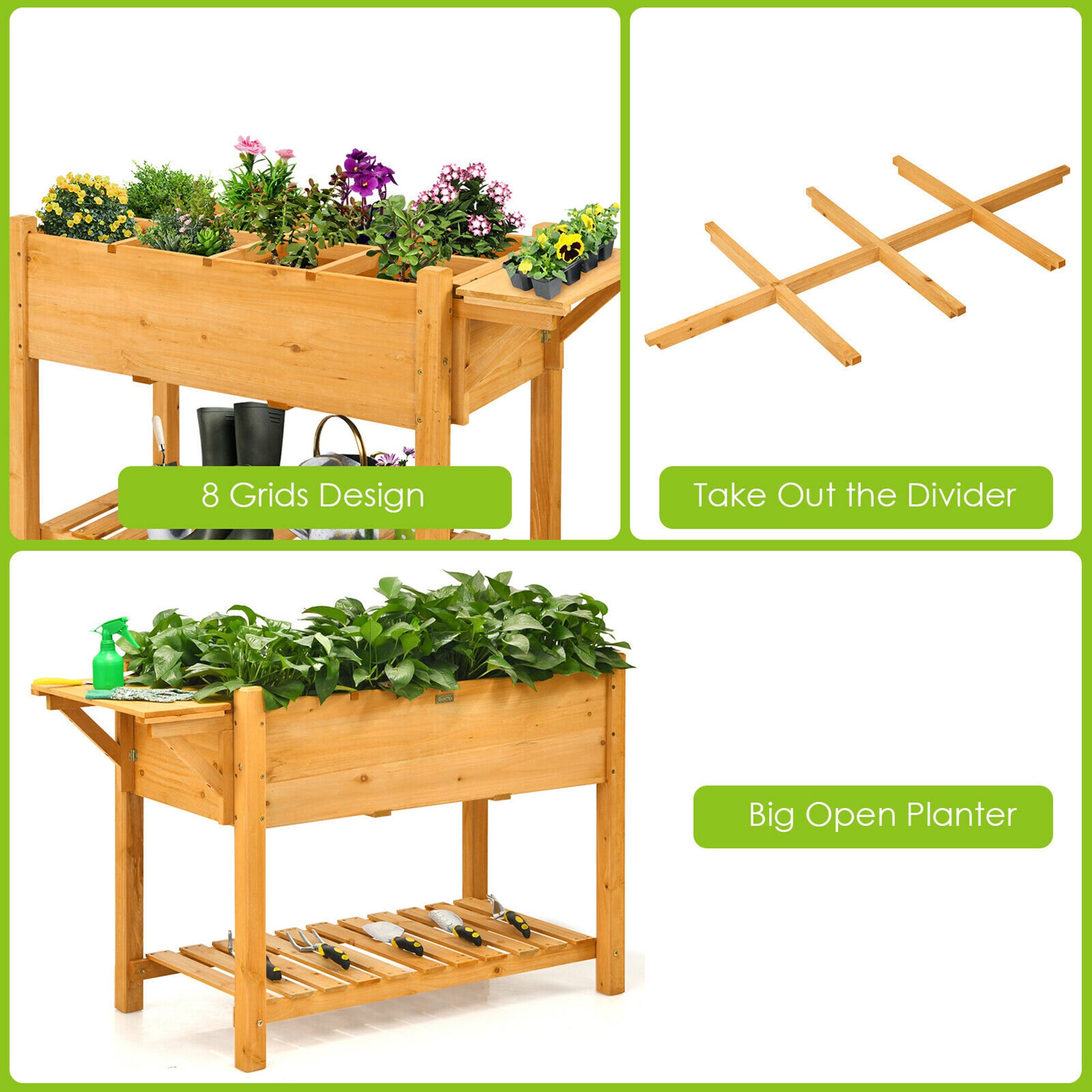 Costway LWS00539 Raised-Planter-Boxes - View #4