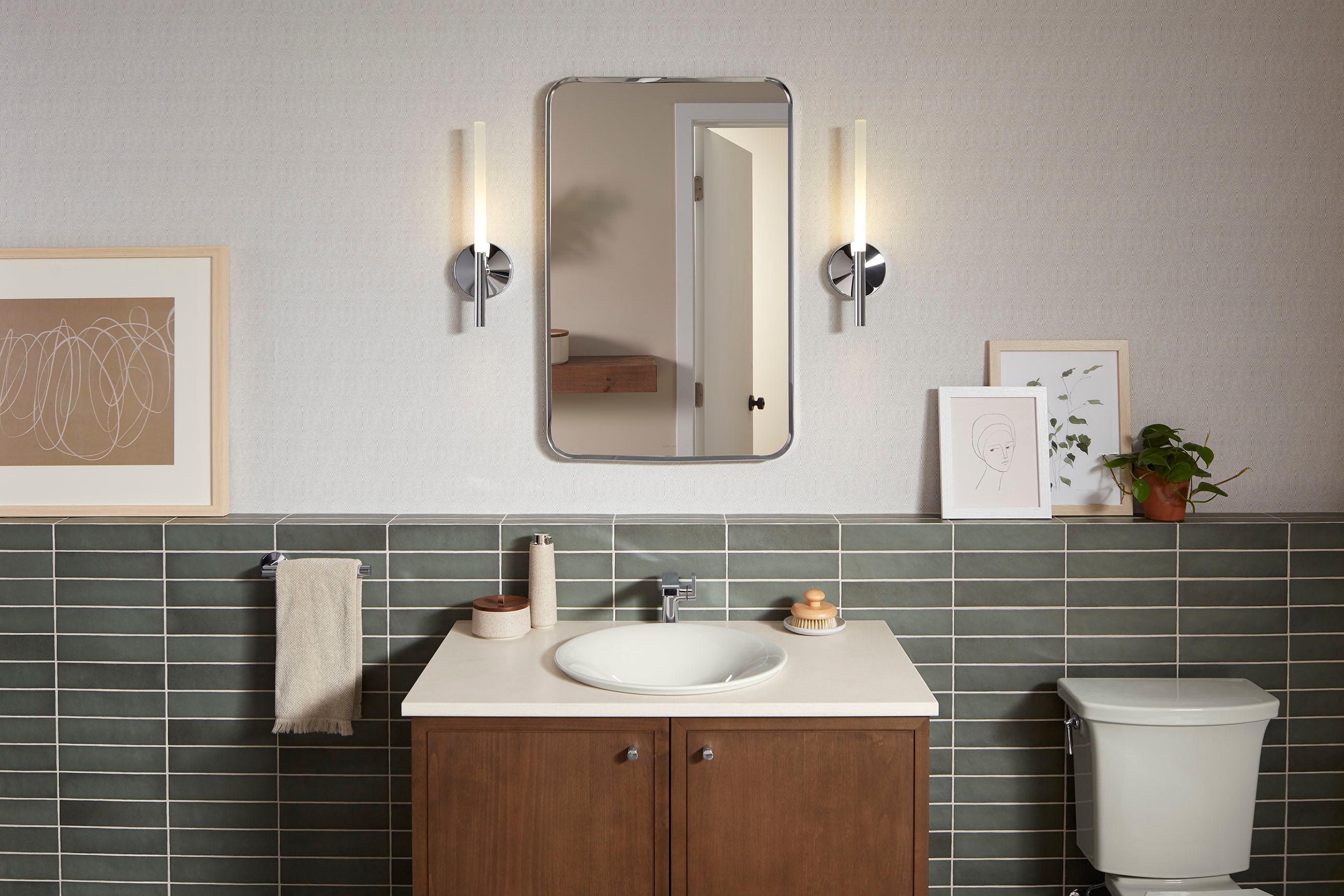 KOHLER Essential 22 06 In X 34 06 In Framed Bathroom Vanity Mirror   63913750 