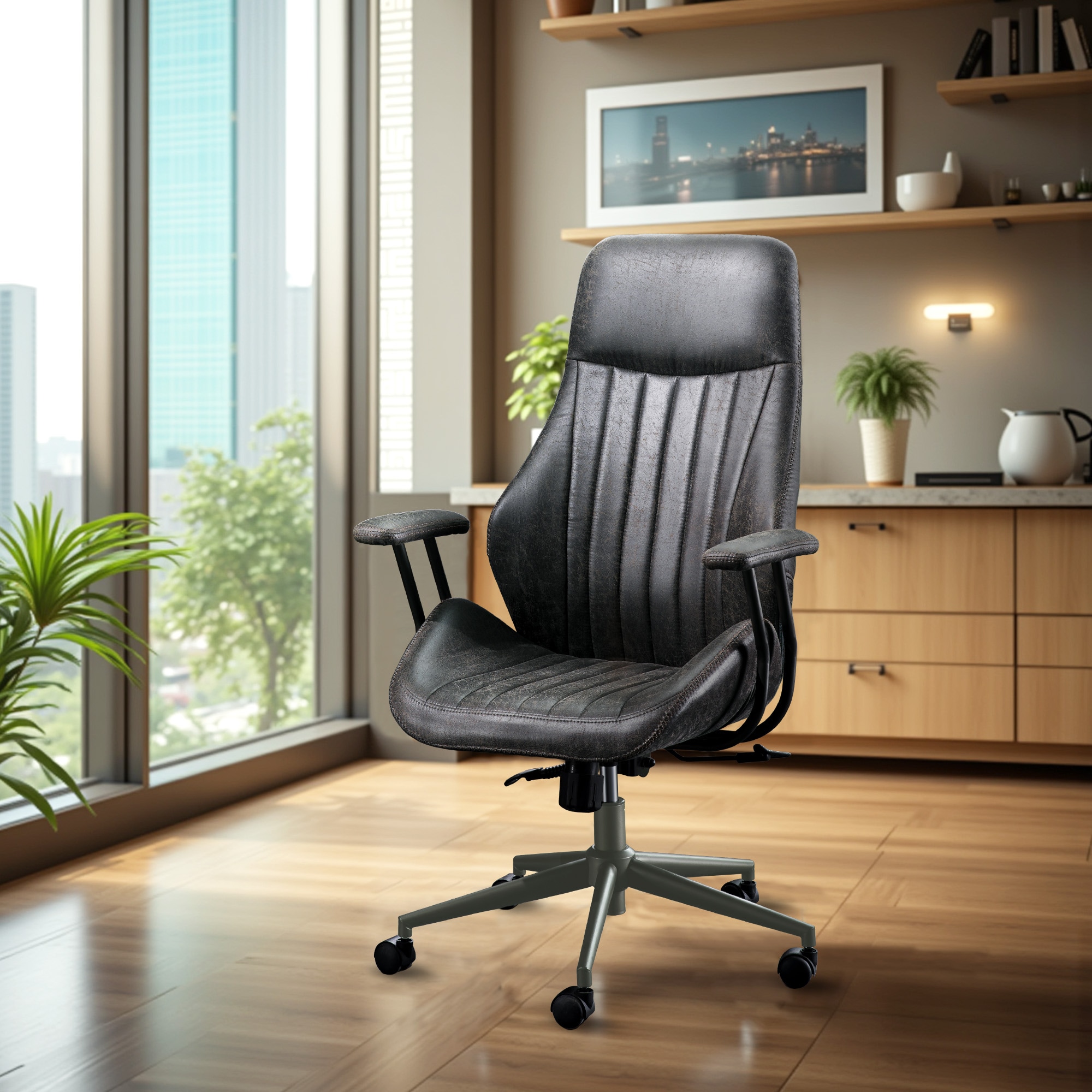 ALTRIGUS 6L-KL700-AL Office Chair Dark Gray High Back Support