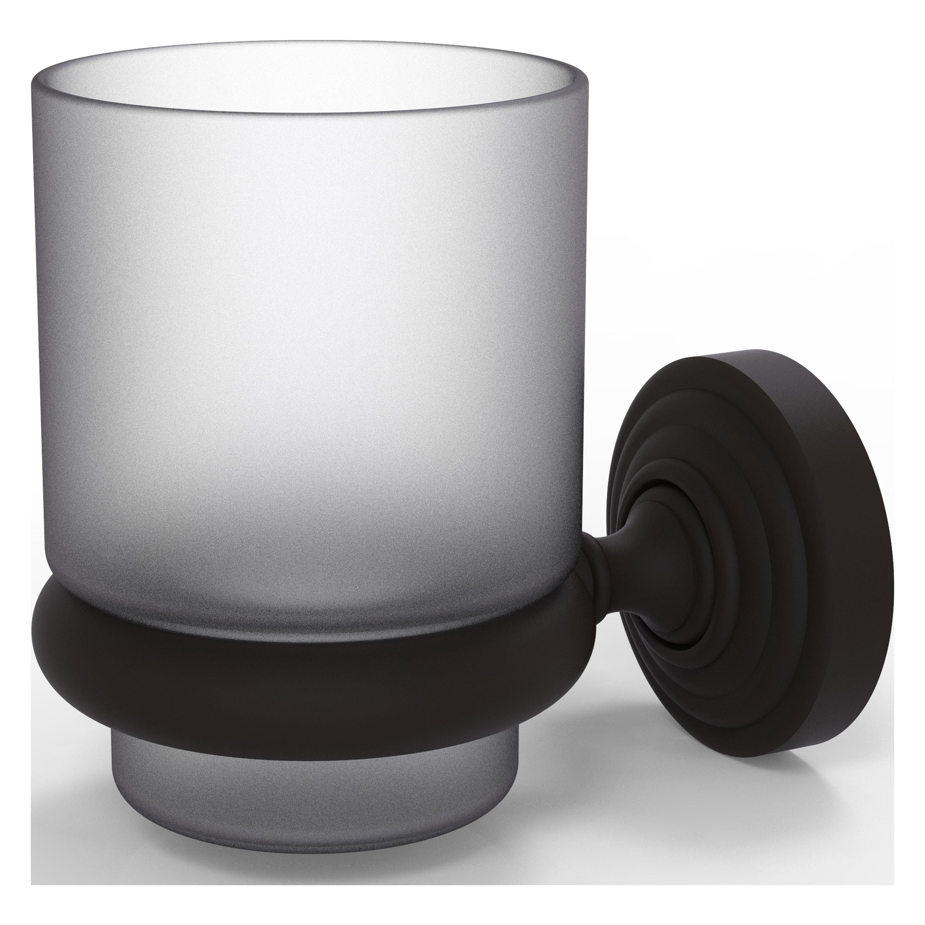 Allied Brass WP-66-ORB Waverly Place Oil Rubbed Bronze Brass Tumbler and toothbrush holder