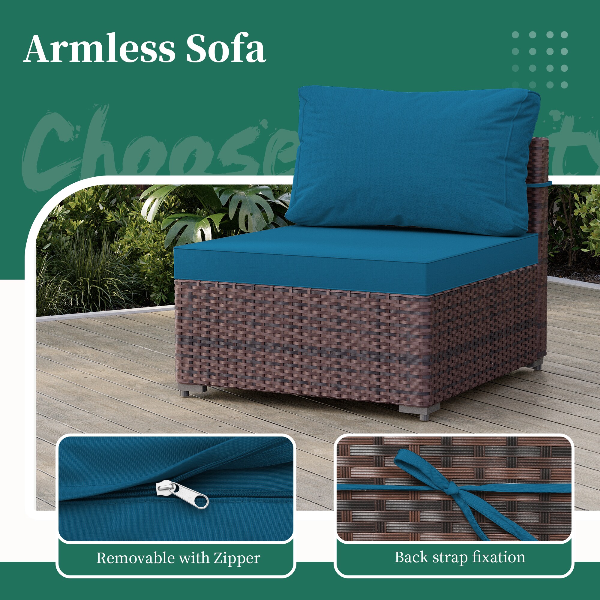 UPHA TBSF-ABC-DLBLUE Patio-Conversation-Sets - View #4