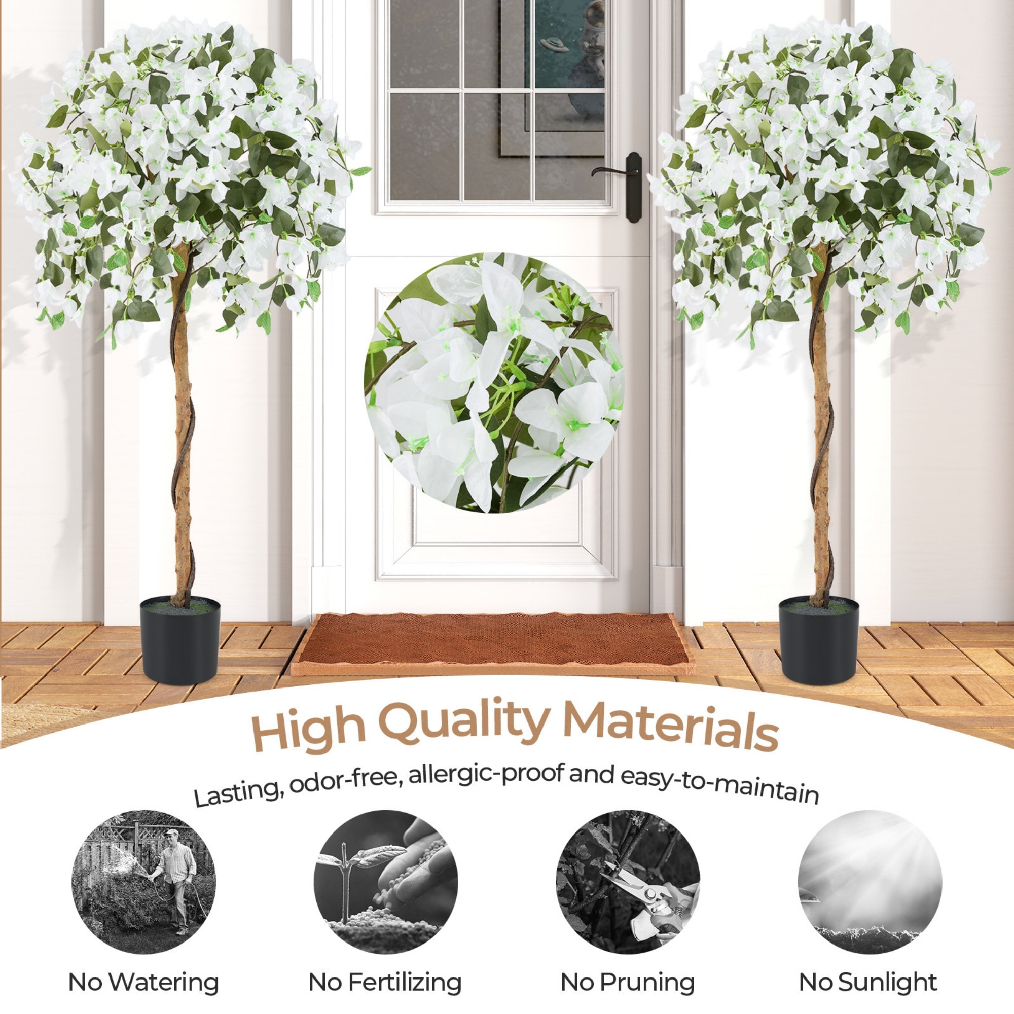 Poinic CWZH10218WH Artificial-Plants-Trees - View #5