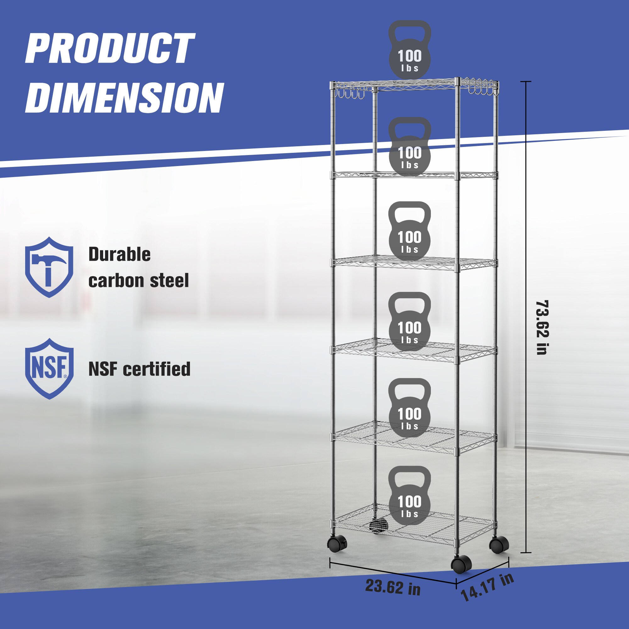 LTMATE LSCJ-B1748C Free-Standing-Shelving - View #3