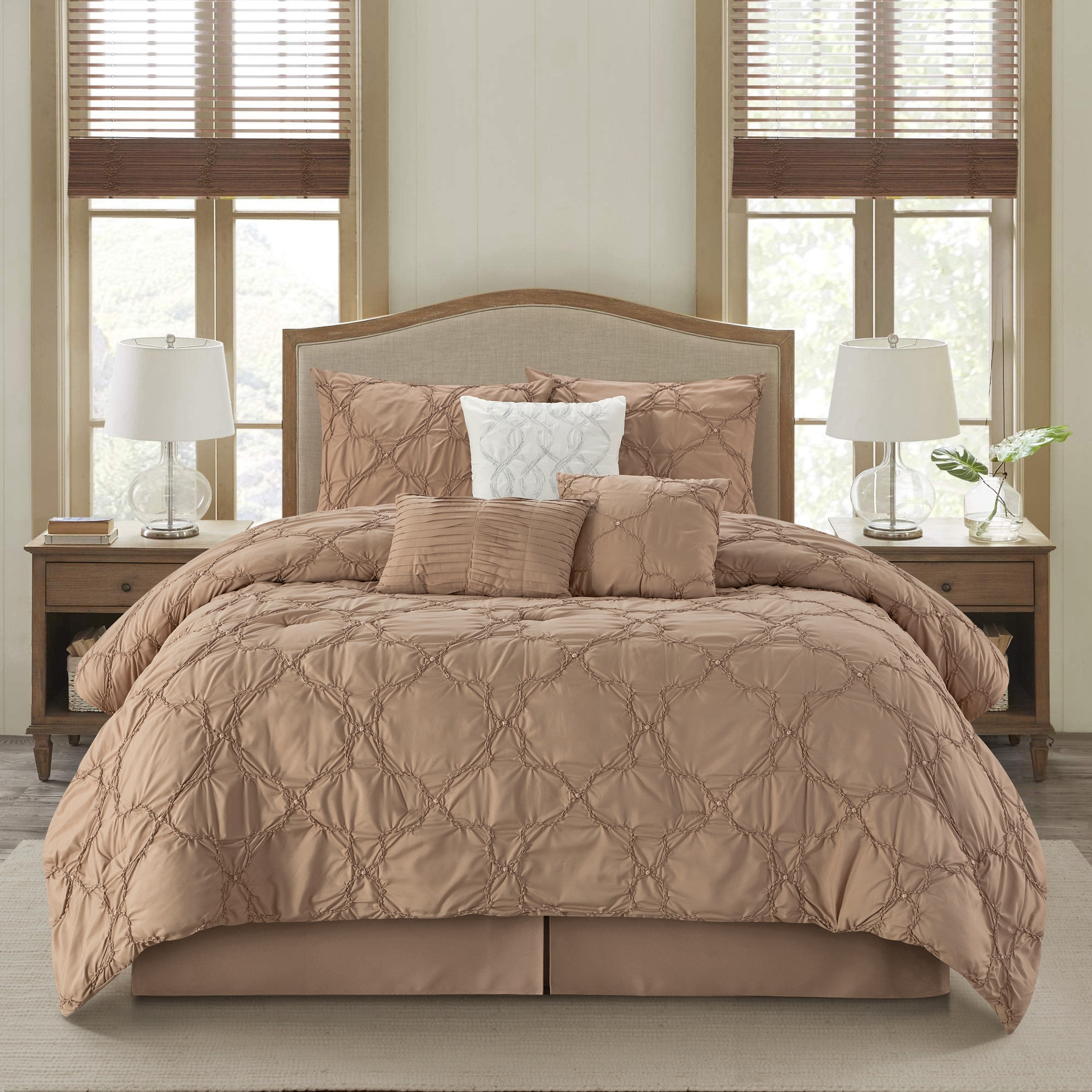 Nanshing 7 Piece Taupe King Comforter Set In The Bedding Sets