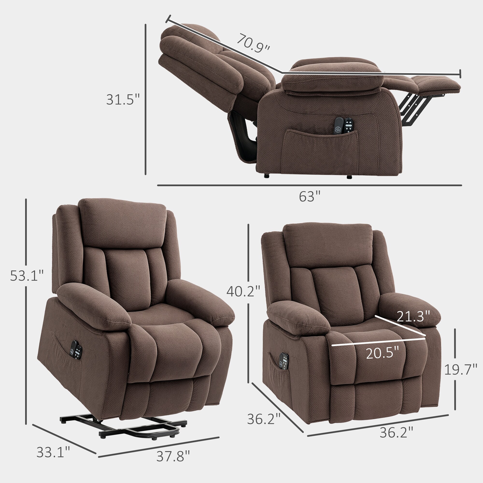 HomCom 713-175V81BN chairs - View #3