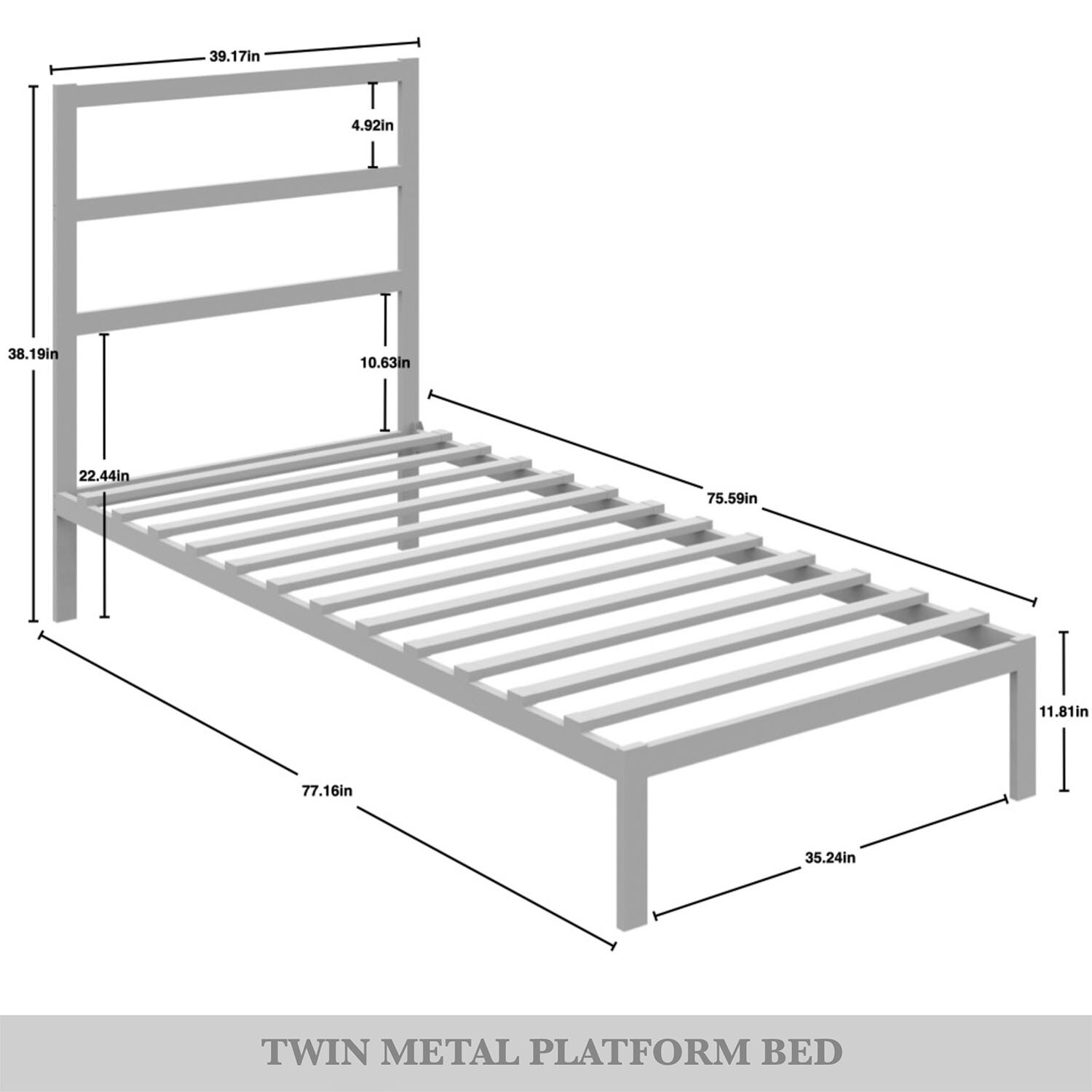 CasePiece CMB031TPL-WT-MT beds - View #9