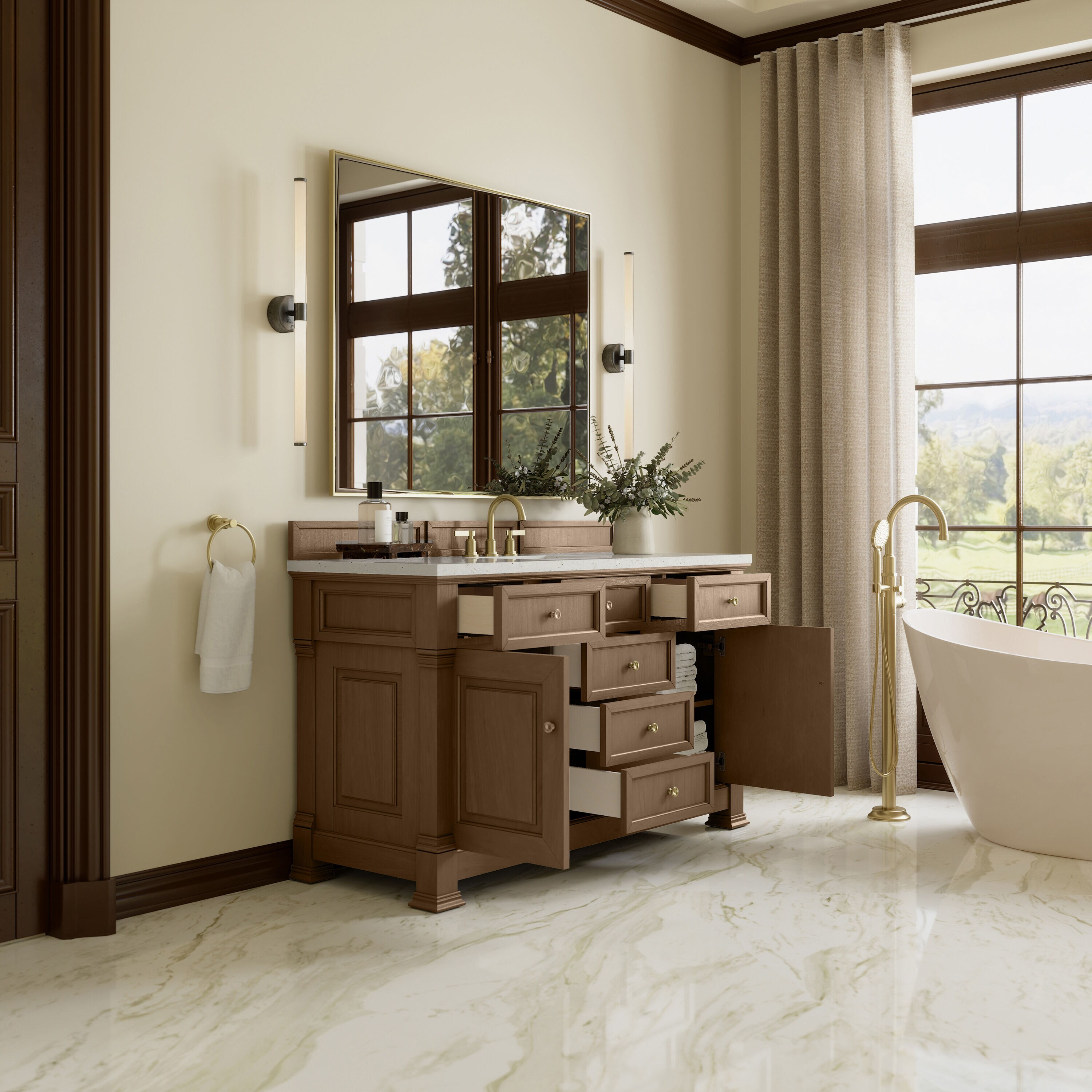 James Martin Vanities 547-V60S-PCN-3LDL Bath-Vanity-Combo - View #5