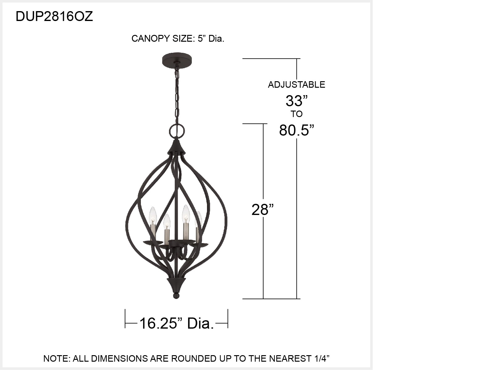 Quoizel DUP2816OZ Pendant-Lights - View #5