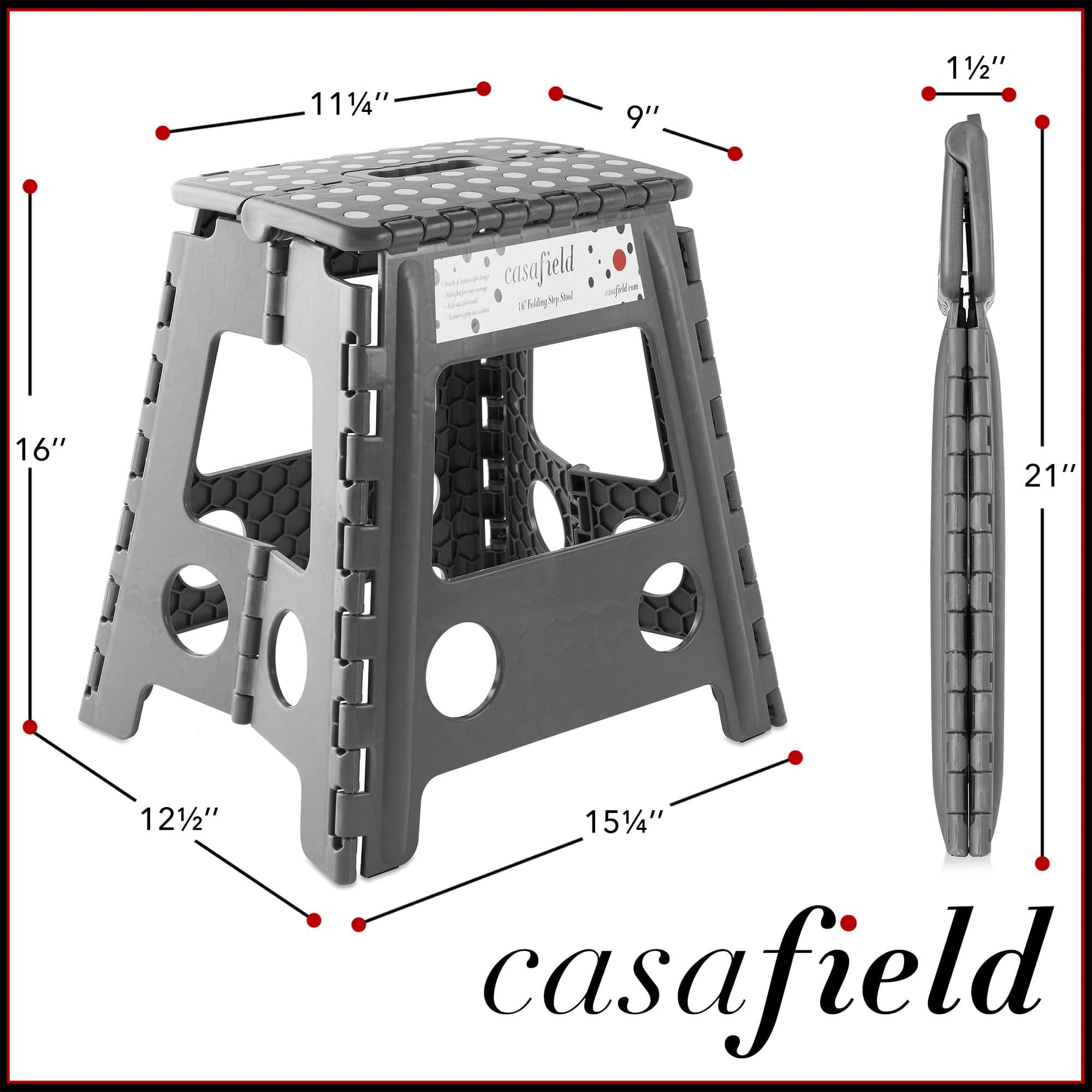 Casafield HOM-LAD-16SVF-GRY step - View #3