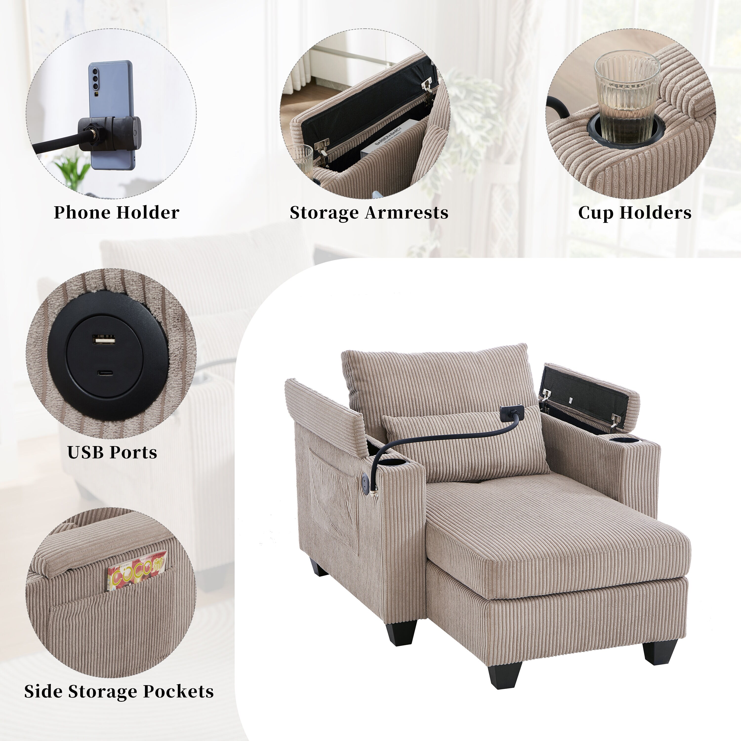 LOVMOR SF-Y-N719S002021D Sofas-Loveseats - View #4