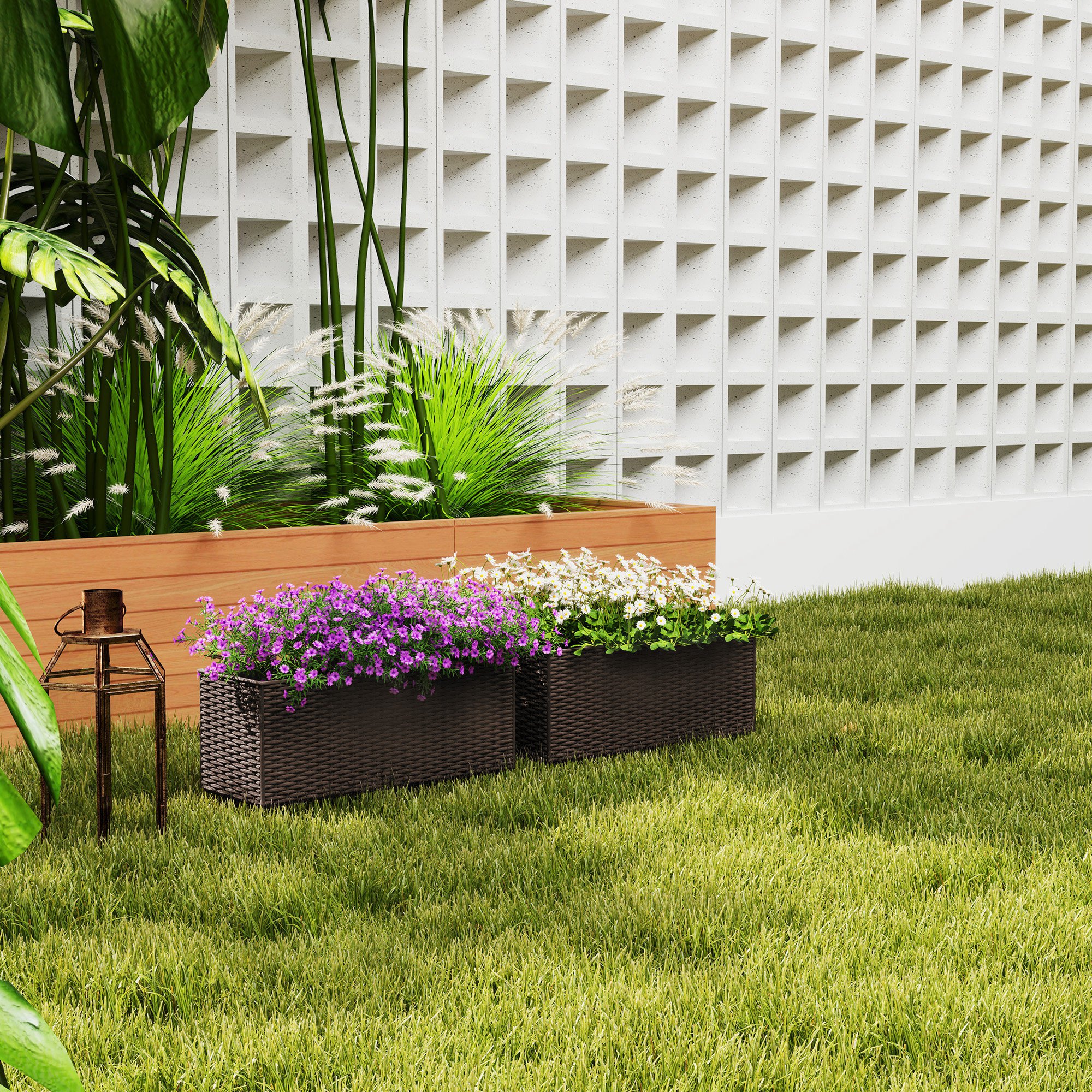 Outsunny 84H-330V00BN Planter-Window-Box - View #4