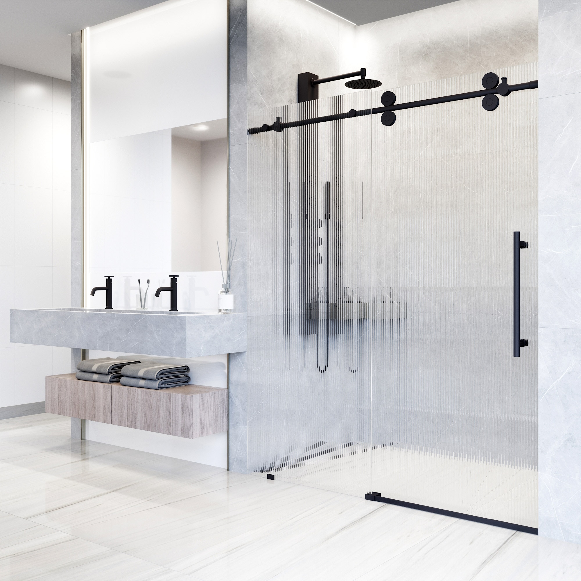 VIGO VG6041MBFL6074R Shower-Doors - View #3