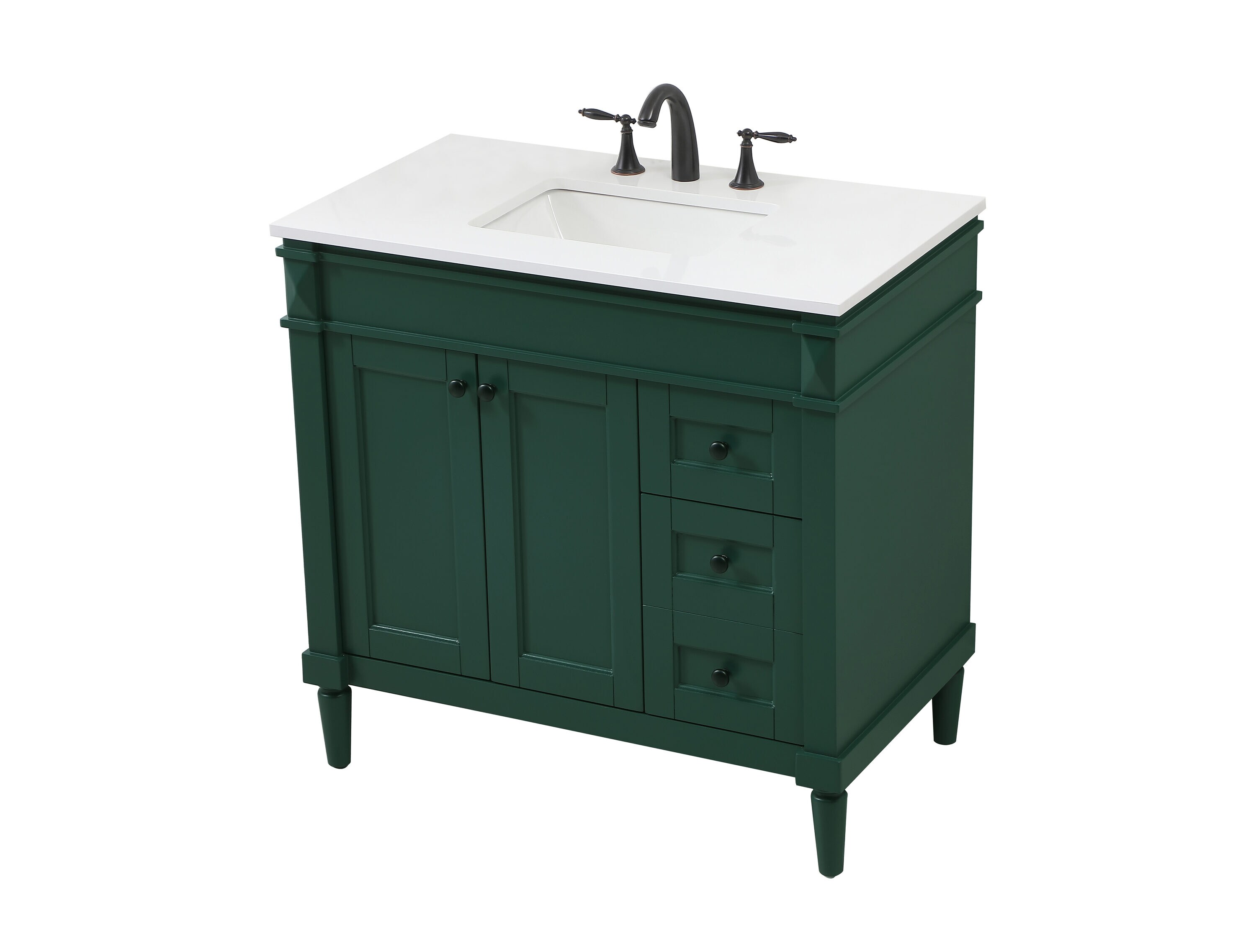 Elegant Decor HF95508GN Bath-Vanity-Combo - View #4