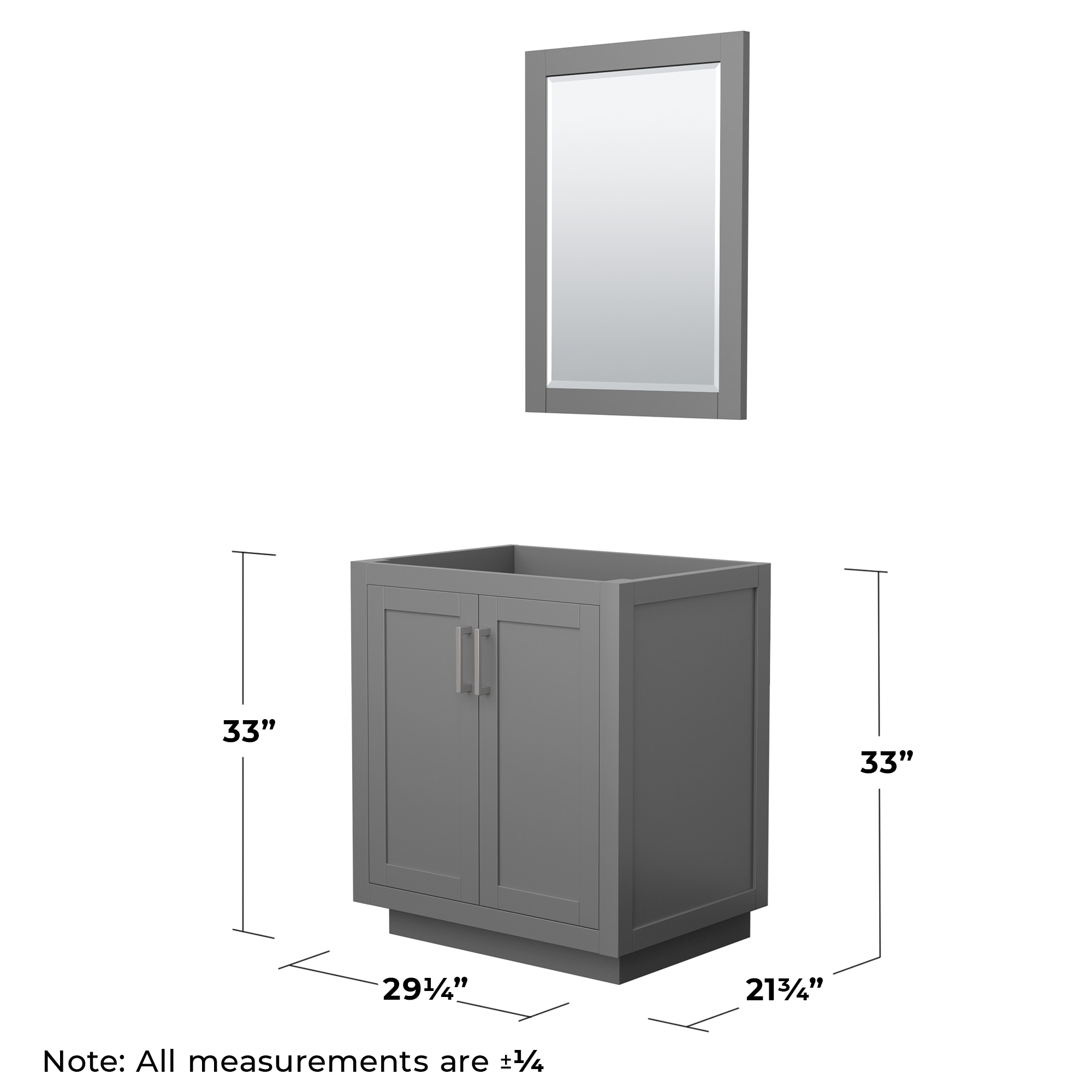 Wyndham Collection WCF292930SKGCXSXXM24 vanities - View #4
