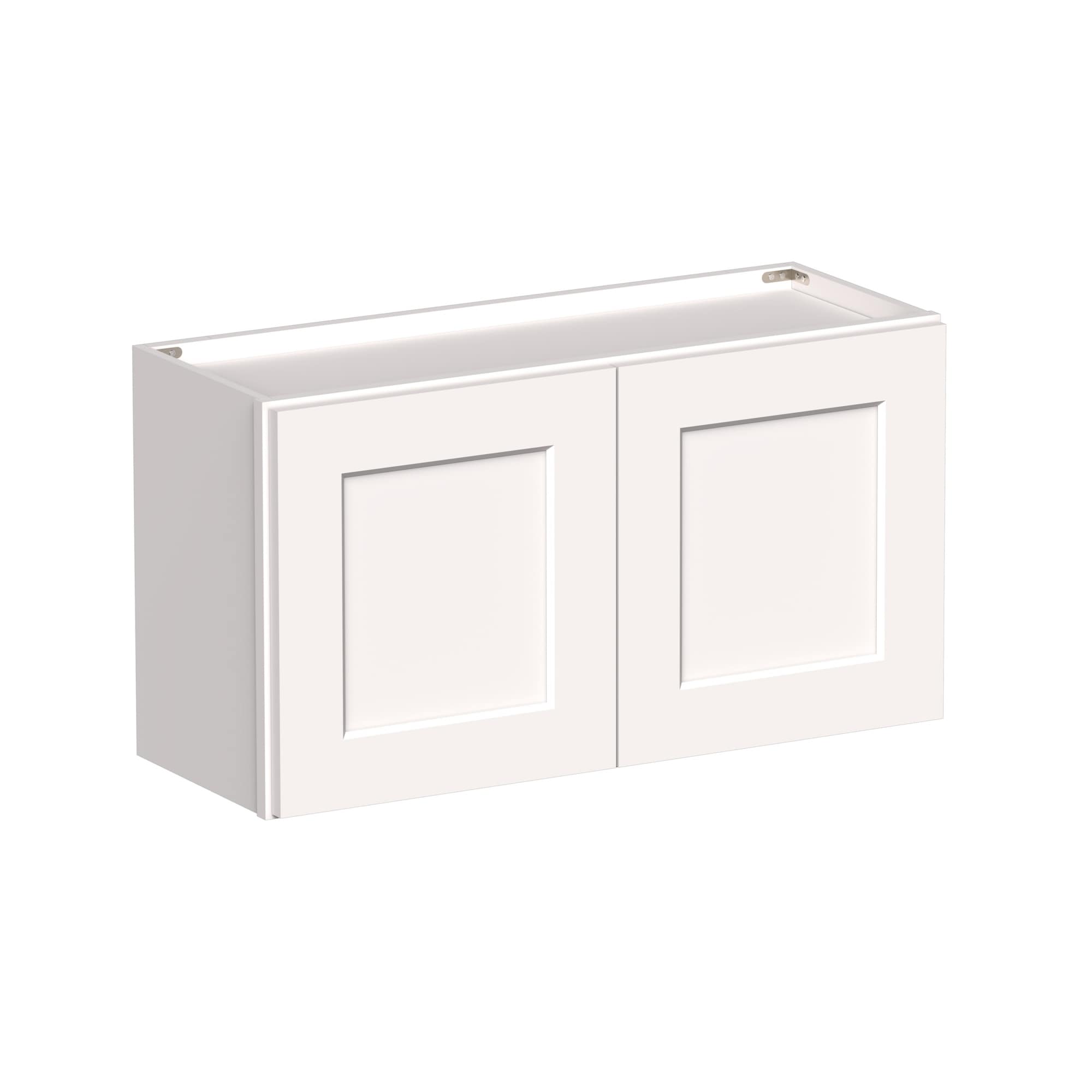 Boyel Living 33-in W x 18-in H x 12-in D White Shaker Ready-to-Assemble Kitchen Wall Cabinet with Soft-Close Hardware