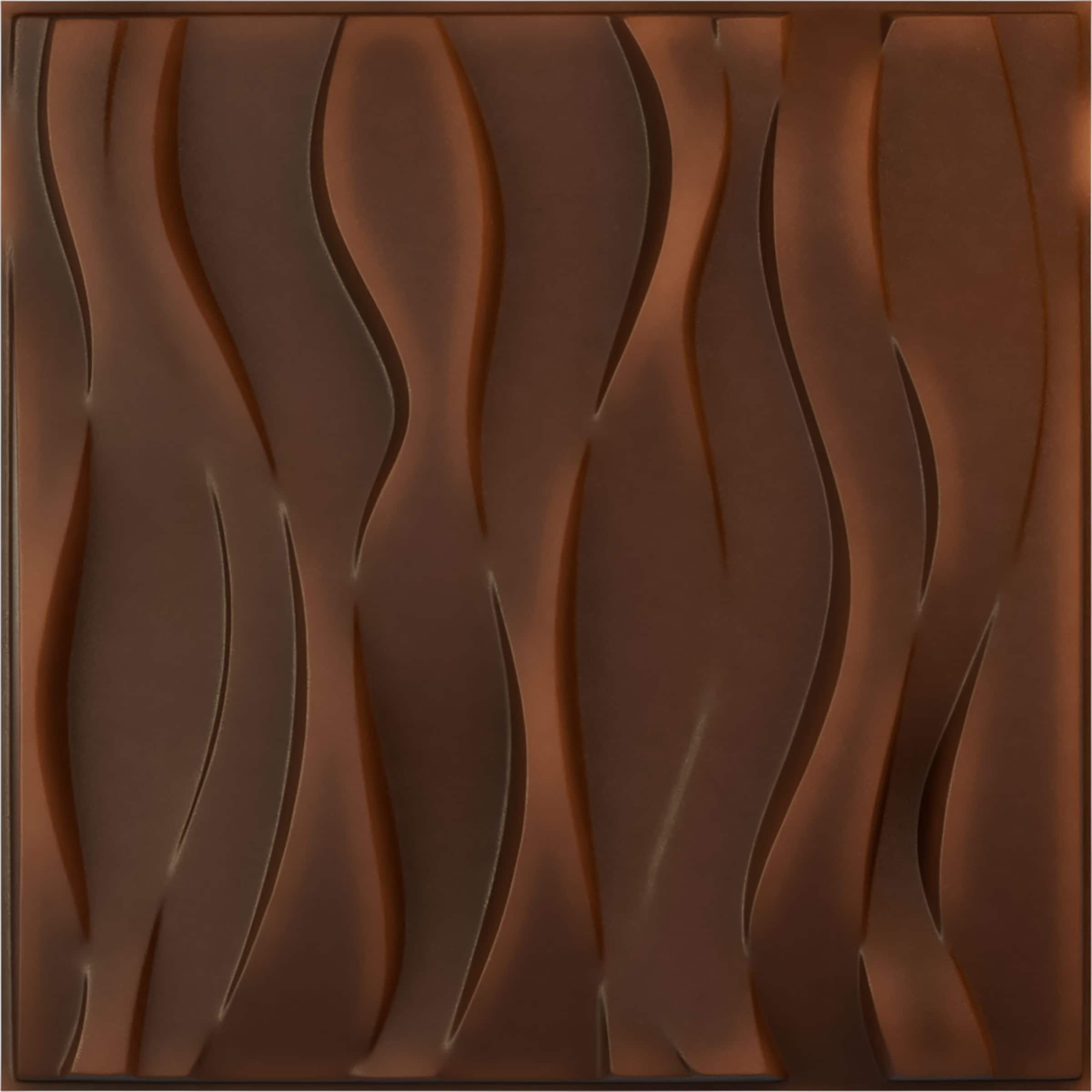 Ekena Millwork WP20X20RVDRU 19-5/8-in x 19-5/8-in Embossed Paintable/Stainable Red PVC Wall Panel (