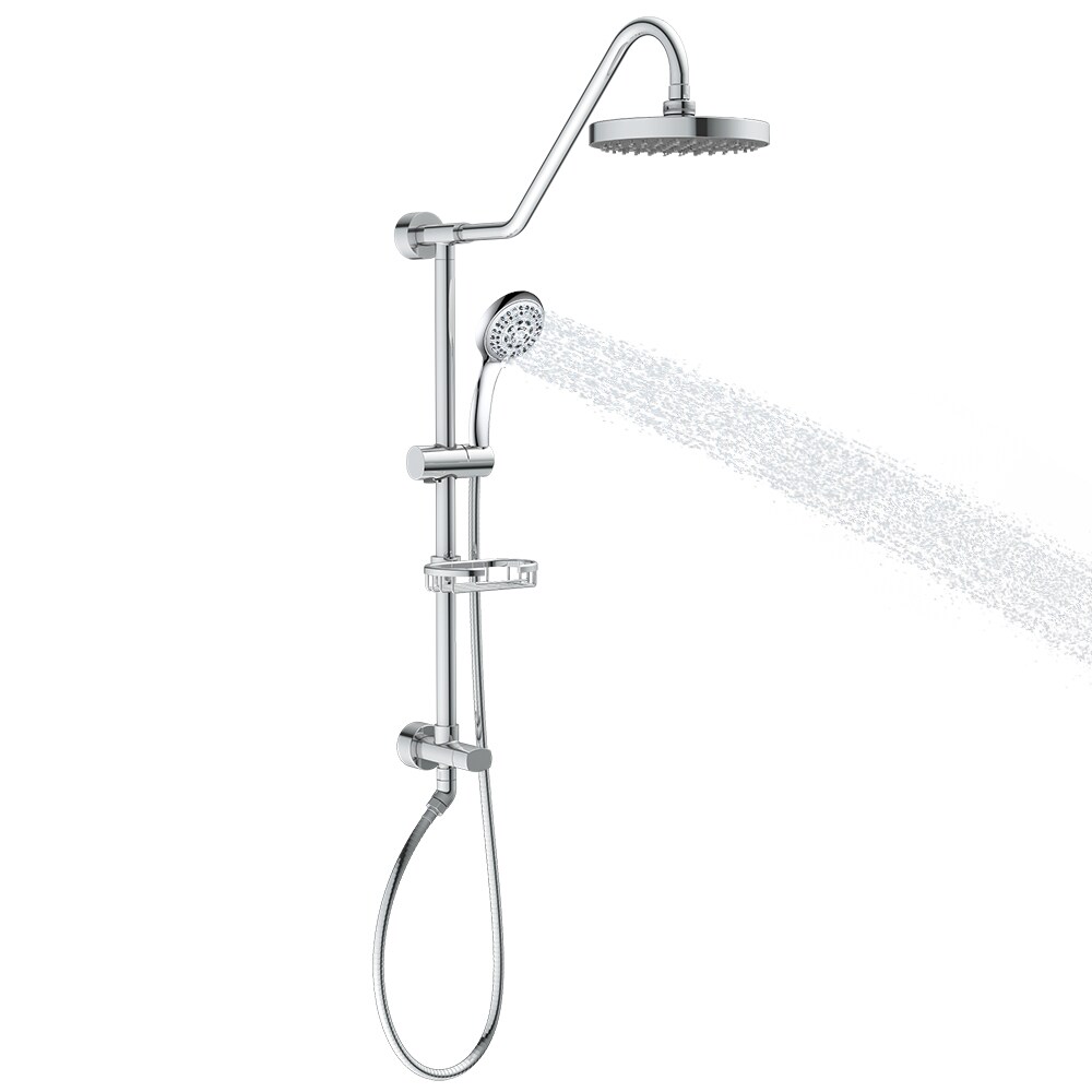 Gooseneck Bathroom Shower Set With Hand Held Shower