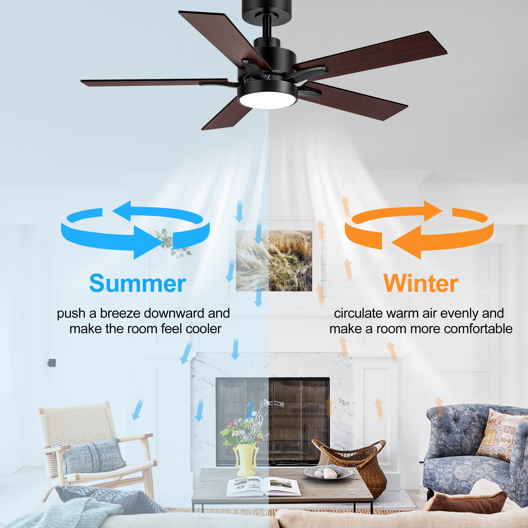 Breezary 33034-BK Ceiling-Fans - View #6