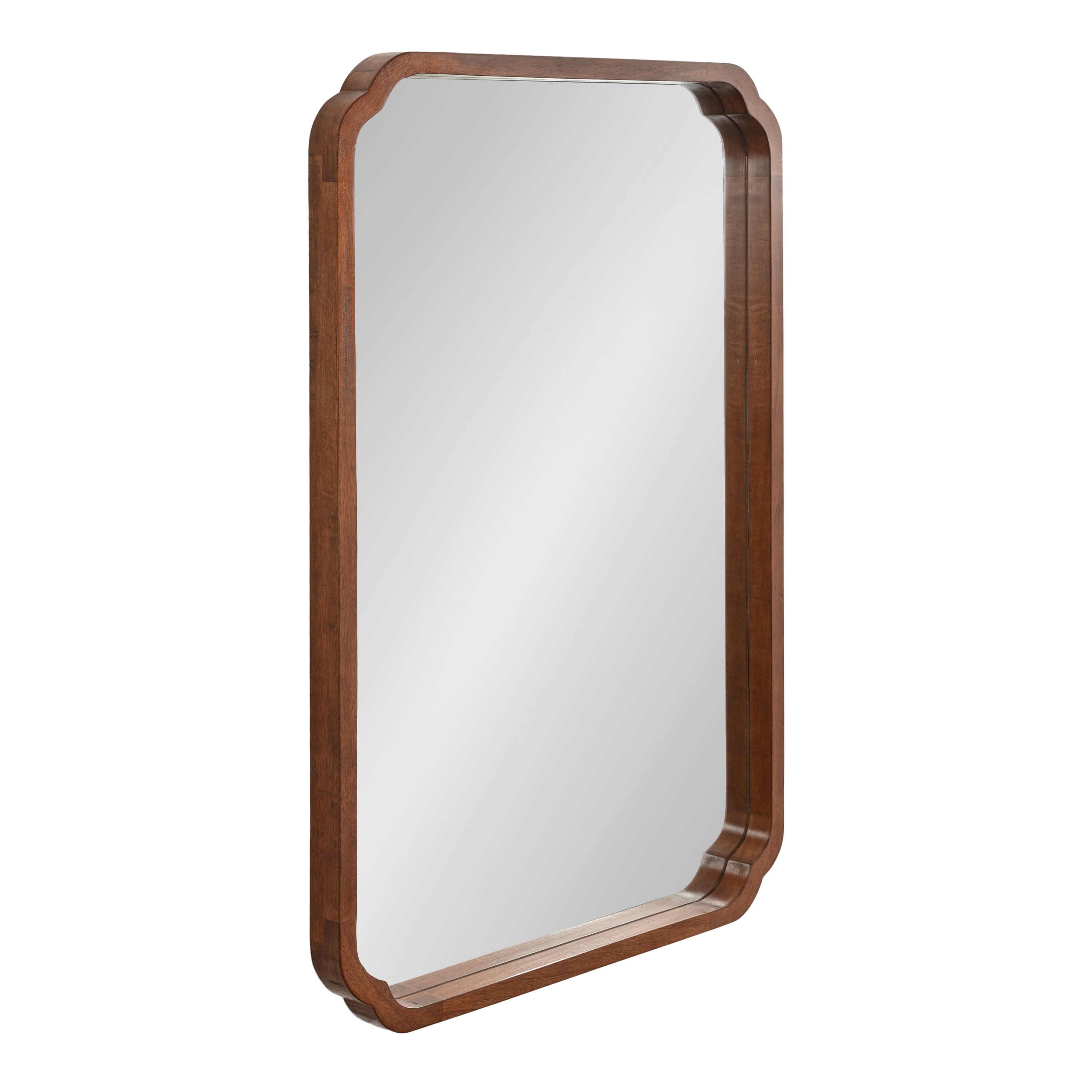 Kate and Laurel 227740 Marston 24.00-Inches W x 36-Inches H Rectangle Brown Framed Wall Mirror