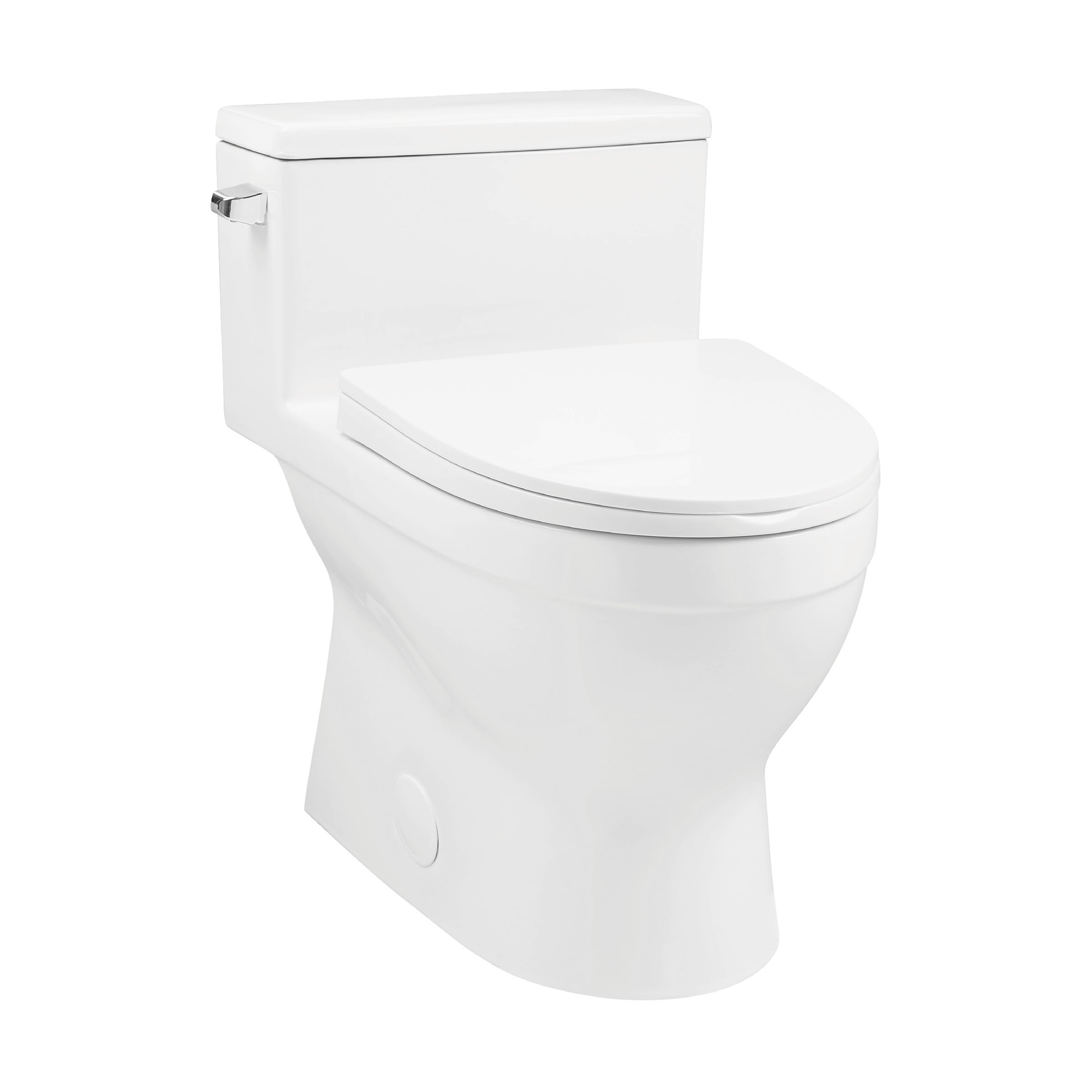 Swiss Madison CT-25-1TBDT04WH Bidetelli Glossy White Elongated Standard height Smart Soft Close 1-piece Toilet 12-in Rough-In 1.28 GPF