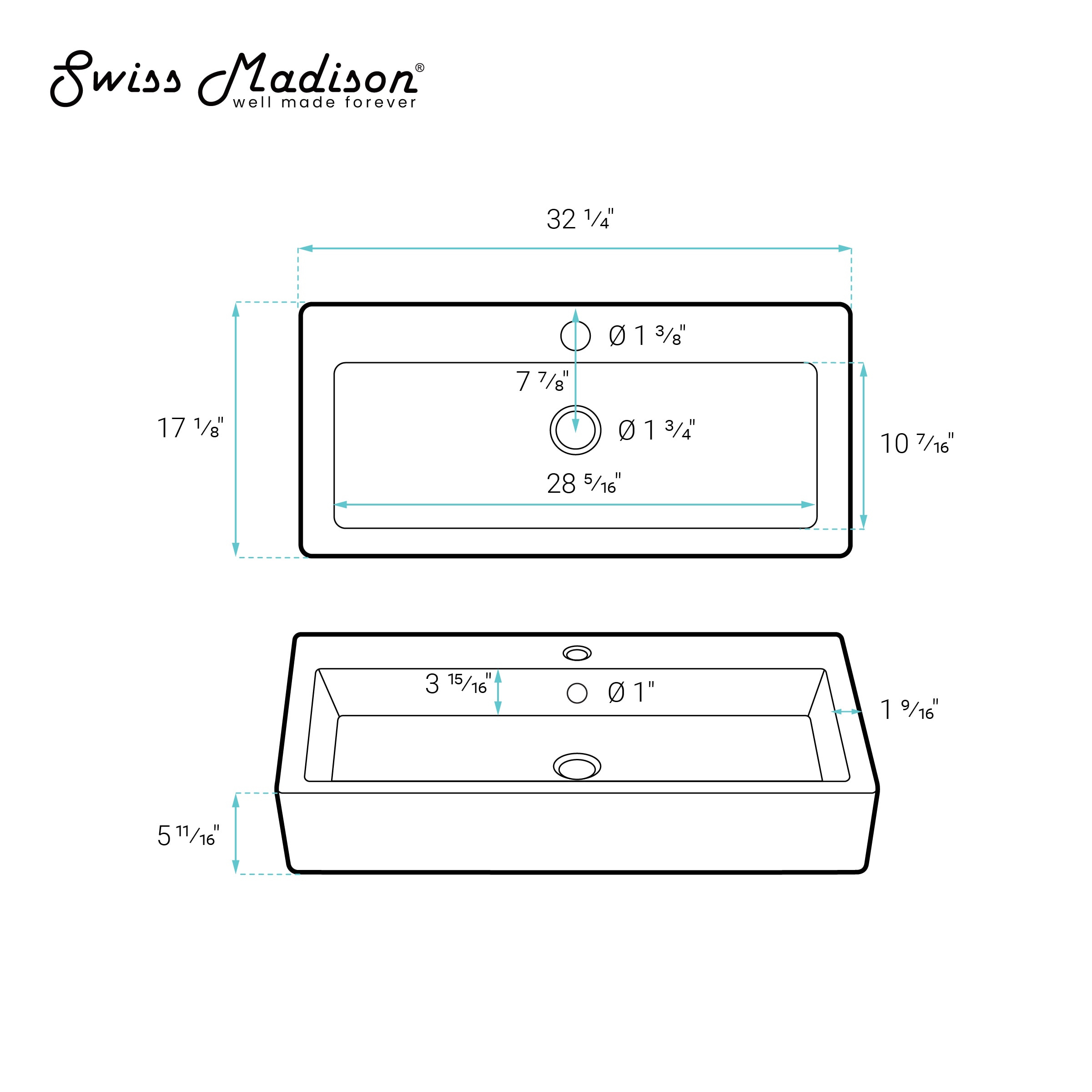 Swiss Madison SM-25-VSLAU04WM Bath-Sink - View #7