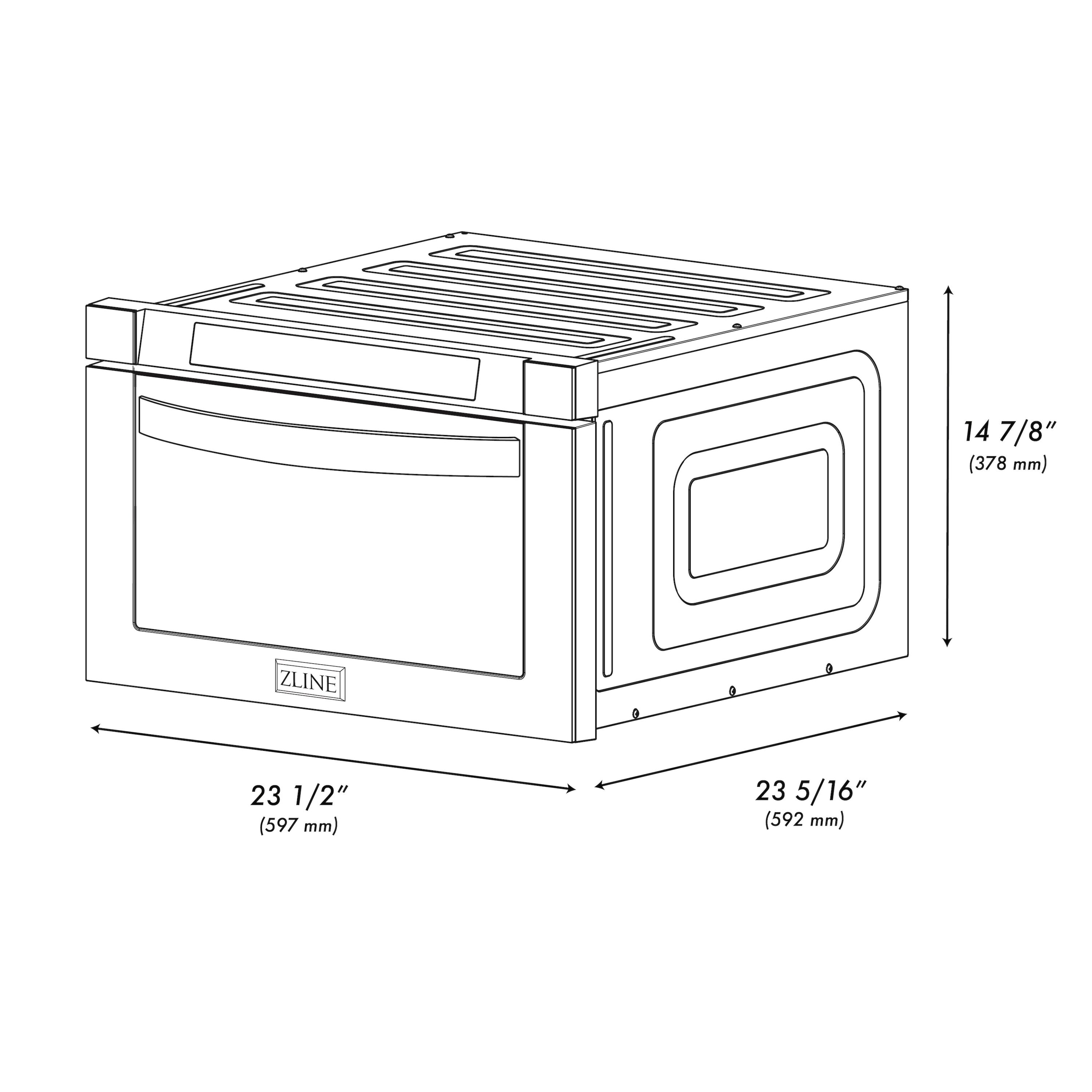 ZLINE 30 Inch 1.2 cu. ft. Built-In Microwave Drawer In Stainless