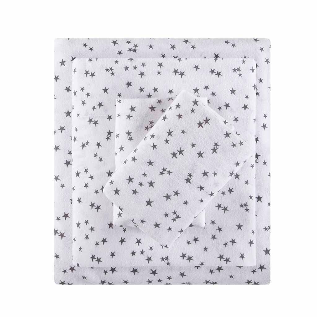 Gracie Mills GRACE-3451-02DI Atticus Cotton Flannel Printed Sheet Set