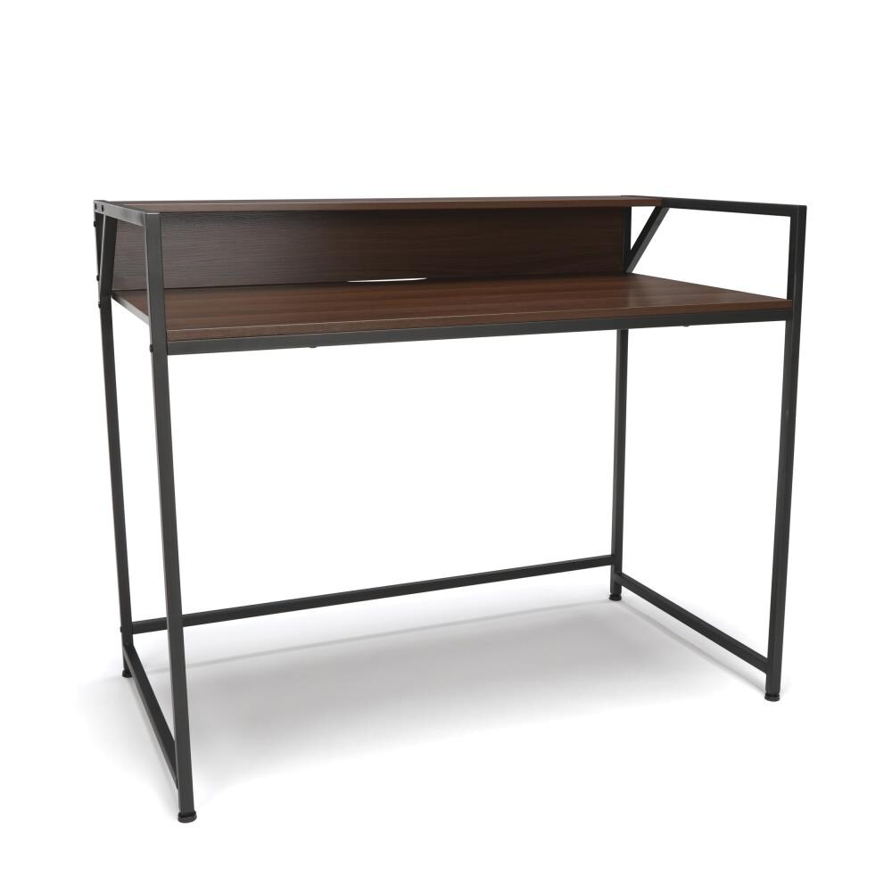 OFM ESS-1003-GRY-WNT ESSENTIALS 43.5-in Brown Traditional Writing Desk