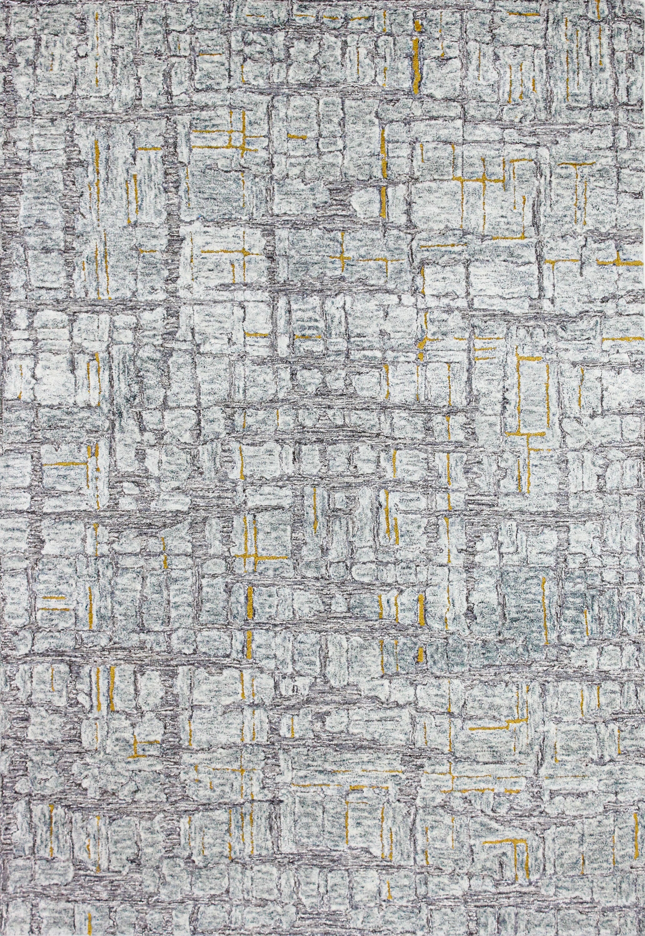 Bashian 649652302560 5 X 8 (ft) Wool Grey Indoor Geometric Moroccan Area Rug