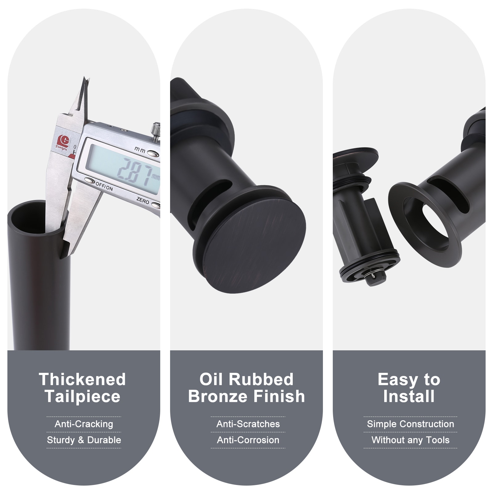 WOWOW X3003RB-LW Popup-Drains-Accessories - View #4