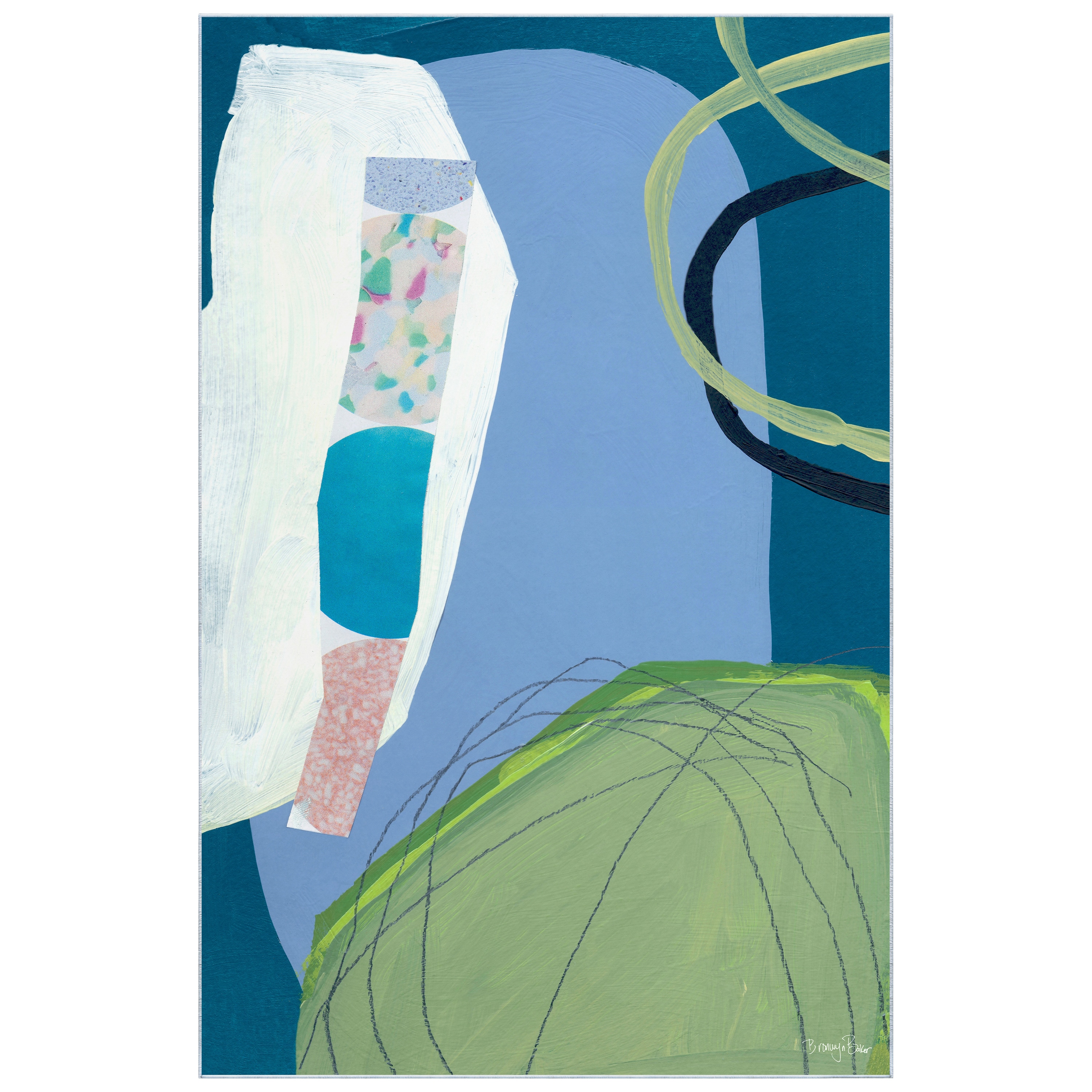 Empire Art Direct TDA-IC4369-0508C2 5 x 8 (ft) Multi-Colored Rectangular Indoor Abstract Pet Friendly Area rug