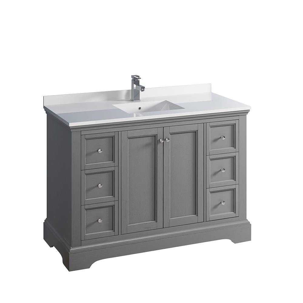 Fresca FCB2448GRV-CWH-U Bath-Vanity-Combo - View #2
