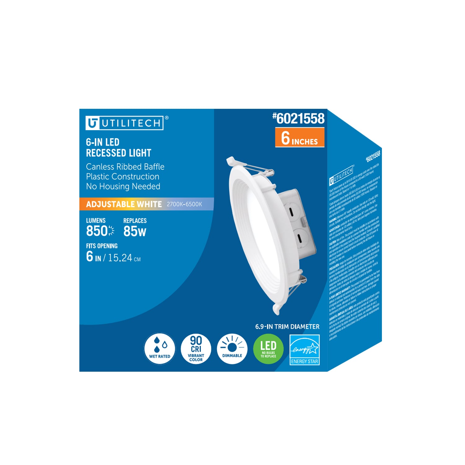 Utilitech MQTL1270-L85K9027 Led-Retrofit-Downlight - View #2