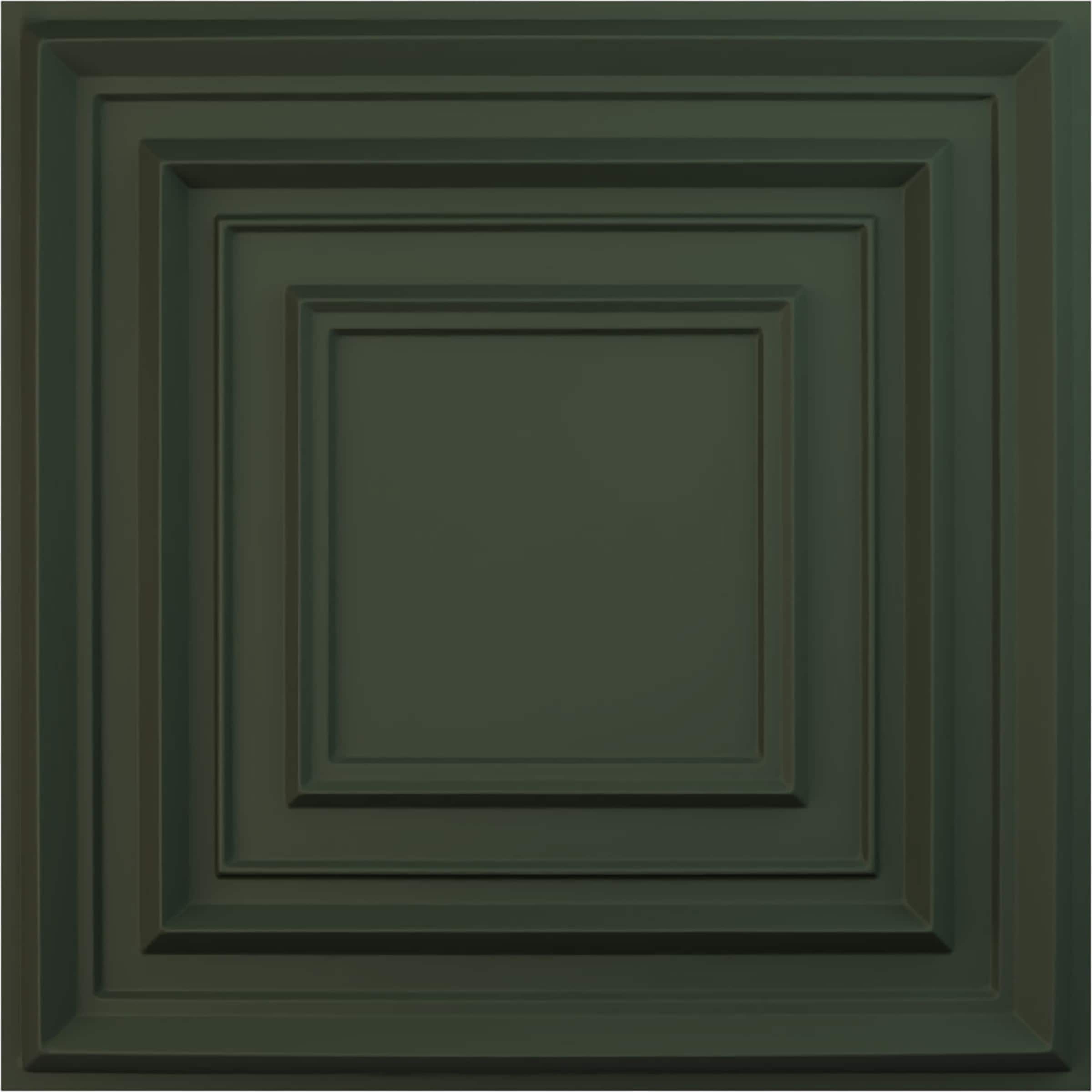 Ekena Millwork WP20X20MXGHC 19-5/8-in x 19-5/8-in Embossed UltraCover Satin Hunt Club Green PVC Wall Panel