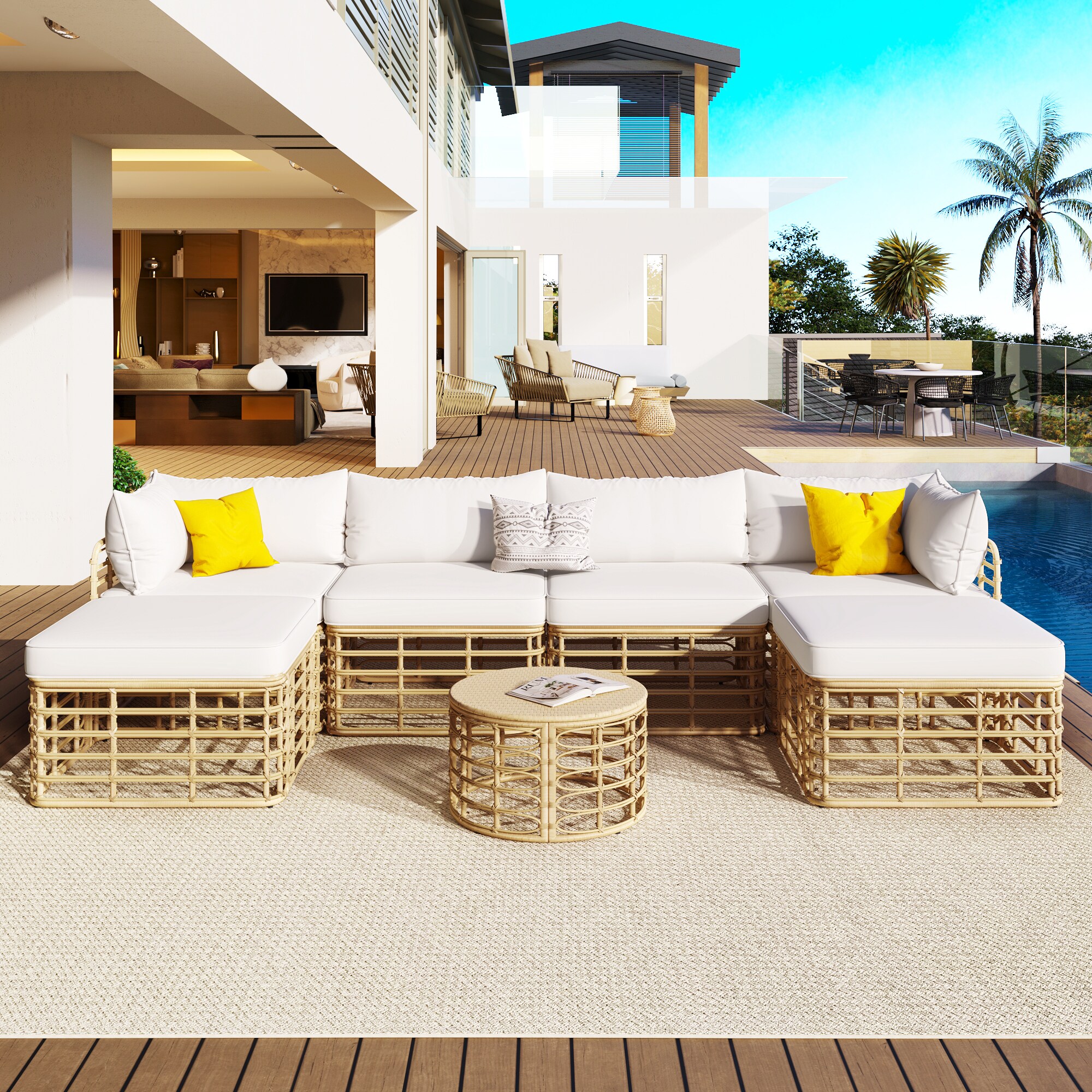 Nestfair HPGO1233A Patio-Sofas-Daybeds - View #2
