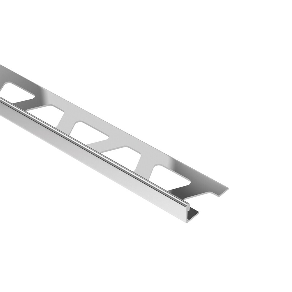 Schluter Systems E160 Schiene 0.625-in W x 98.5-in L Stainless Steel Steel L-angle Tile Edge Trim