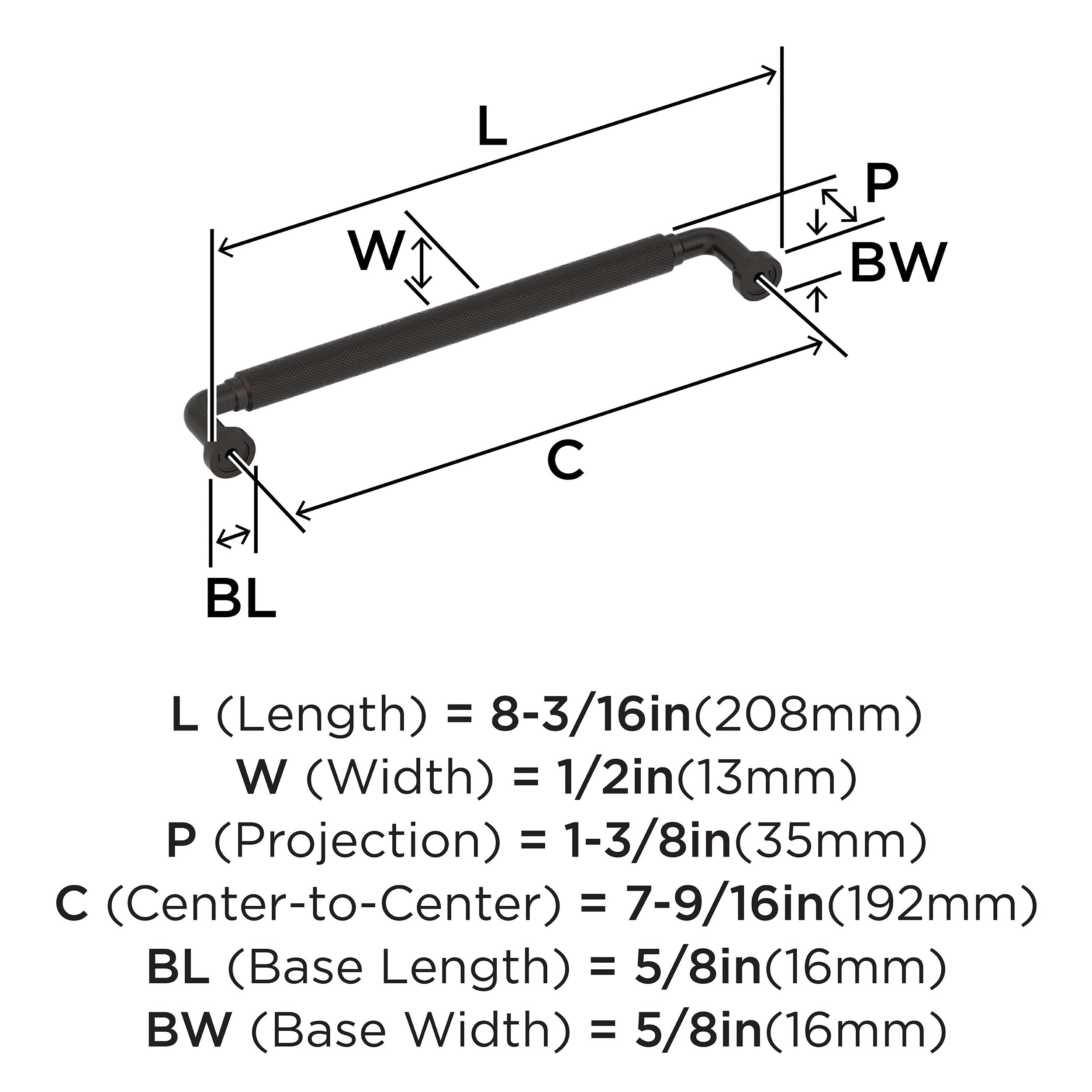 Amerock BP37685ORB Cabinet-Pulls - View #4