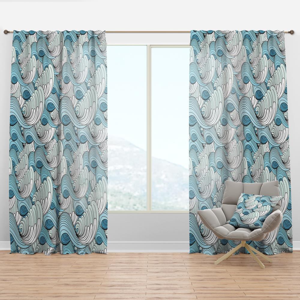 Designart CTN18920-52-84 84-Inches White Room darkening Thermal lined Rod pocket Single curtain panel