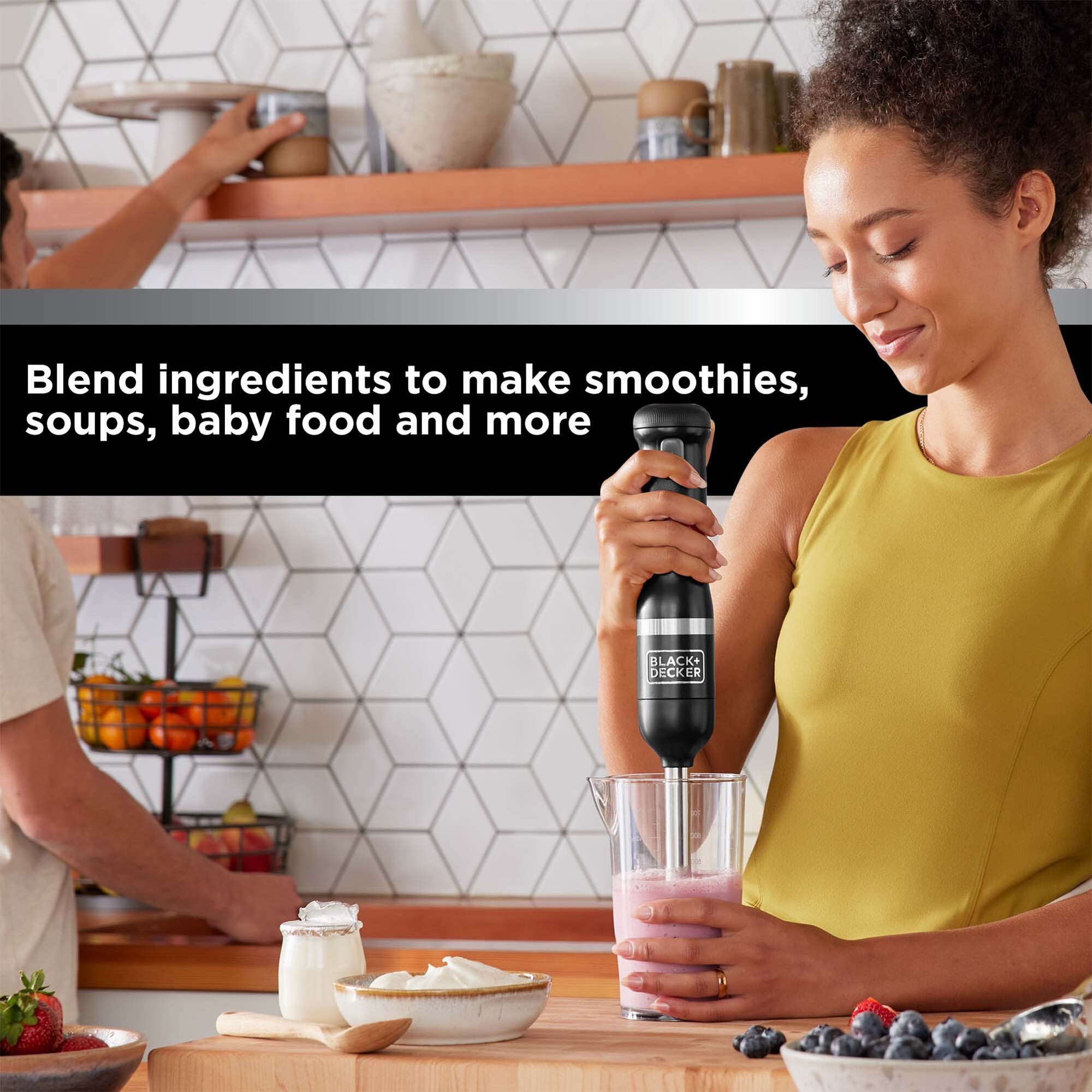 Smart Stick Two-Speed Immersion Hand Blender for Soup, Smoothie, Puree,  Baby Food
