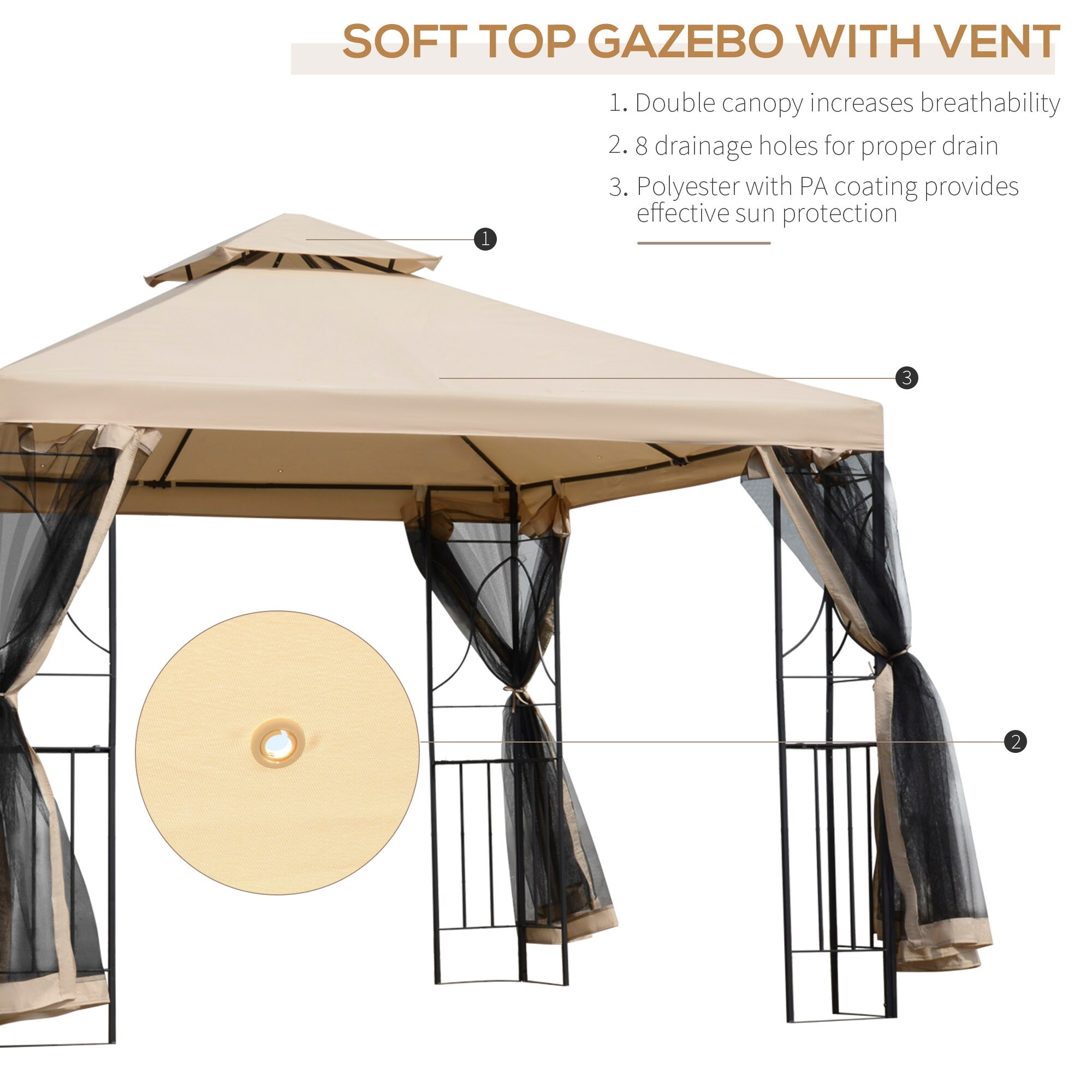 Siavonce XH74253 Wood-Resin-Gazebos - View #4