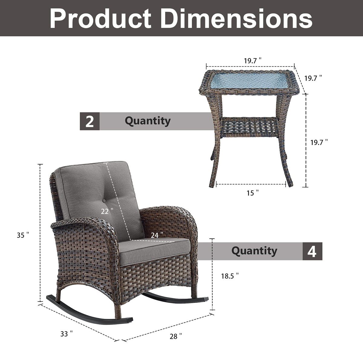 Rilyson FS086X2-3 Patio-Chairs - View #3
